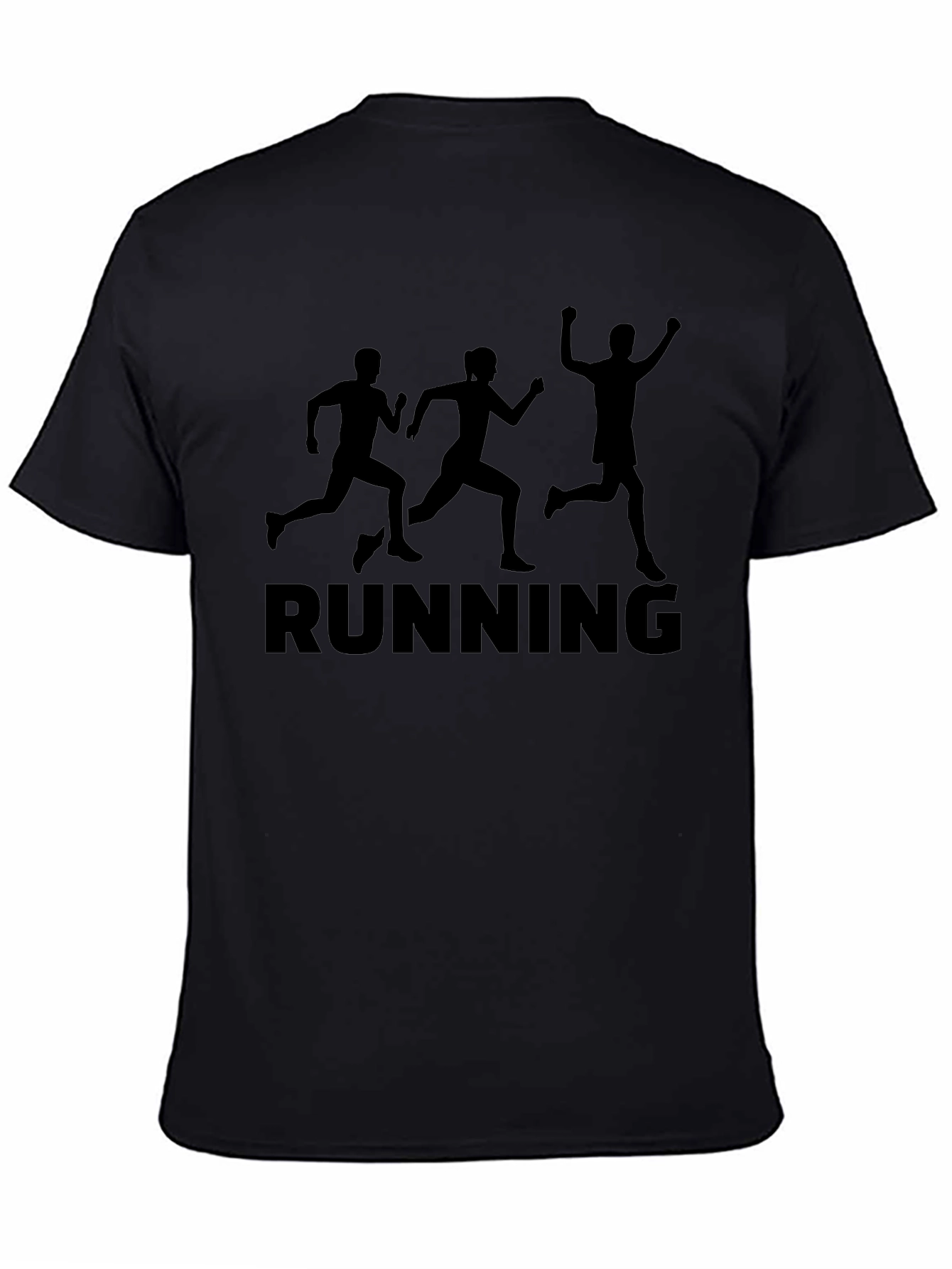 Running T-Shirt Black Activewear Tee