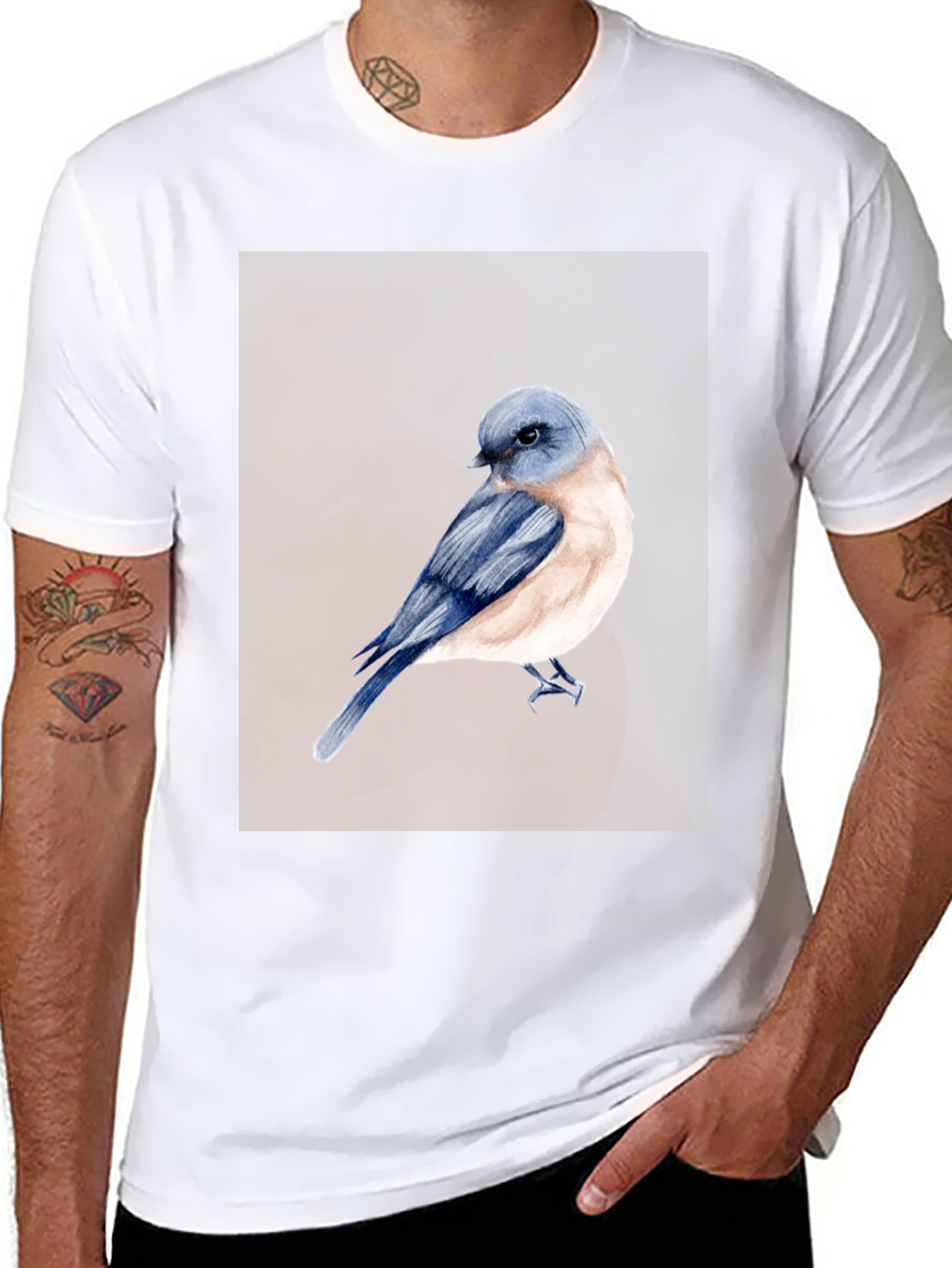 Bluebird Graphic Tee - Nature Lover T-Shirt