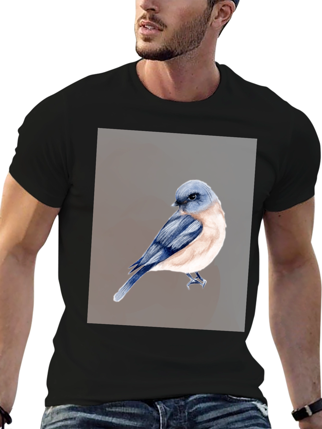 Bluebird Graphic Tee - Nature Lover T-Shirt