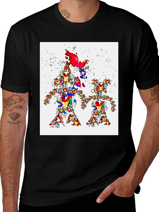 Fractal Family T-Shirt - Colorful Abstract Design