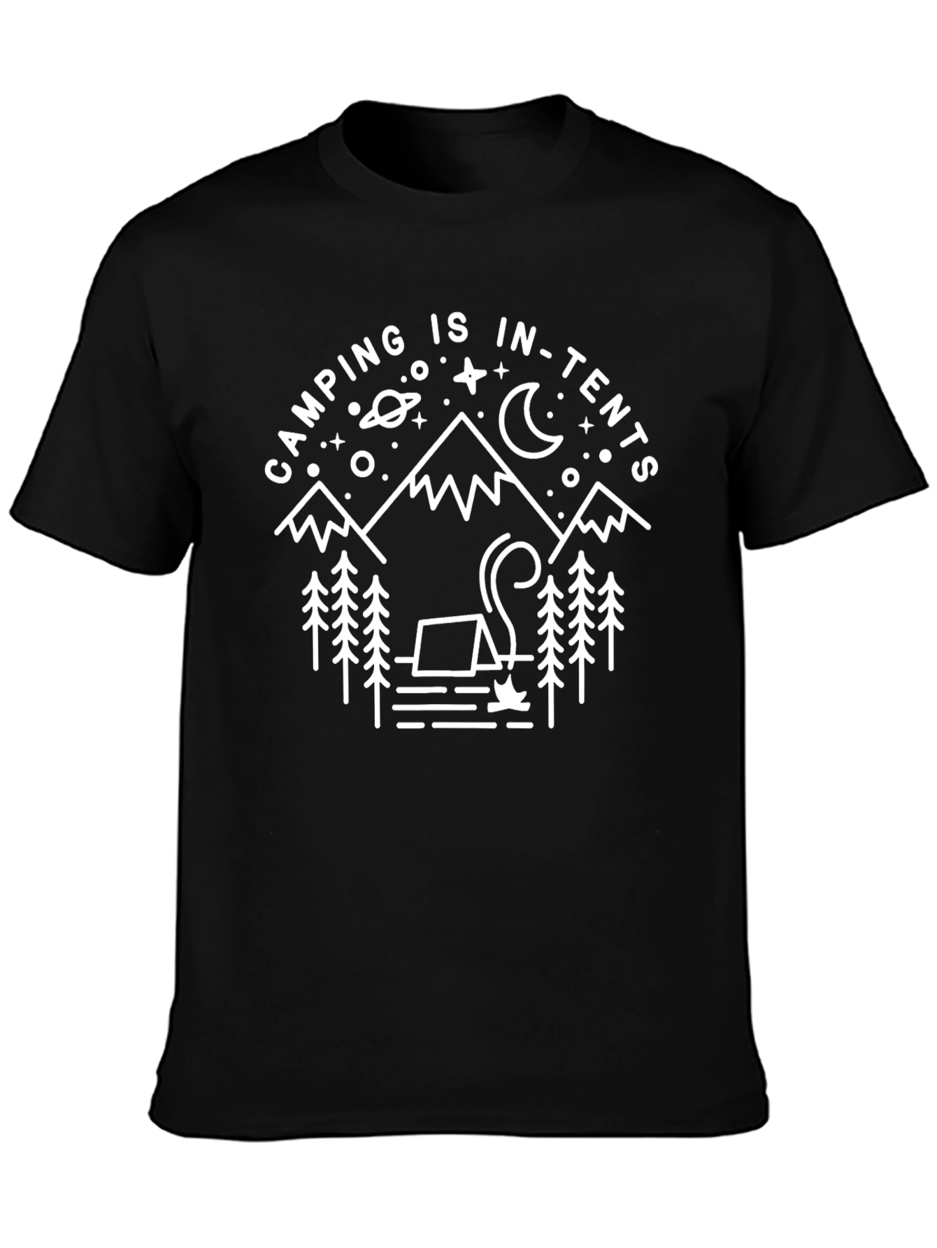Camping is In-Tents Graphic Tee