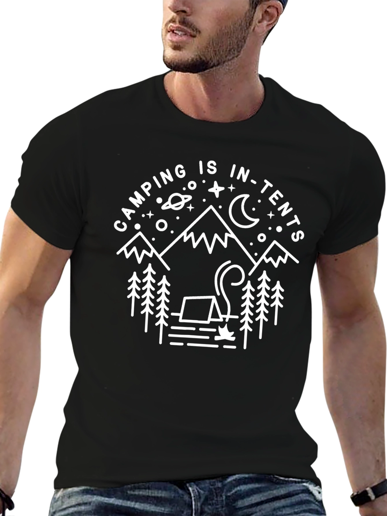 Camping is In-Tents Graphic Tee