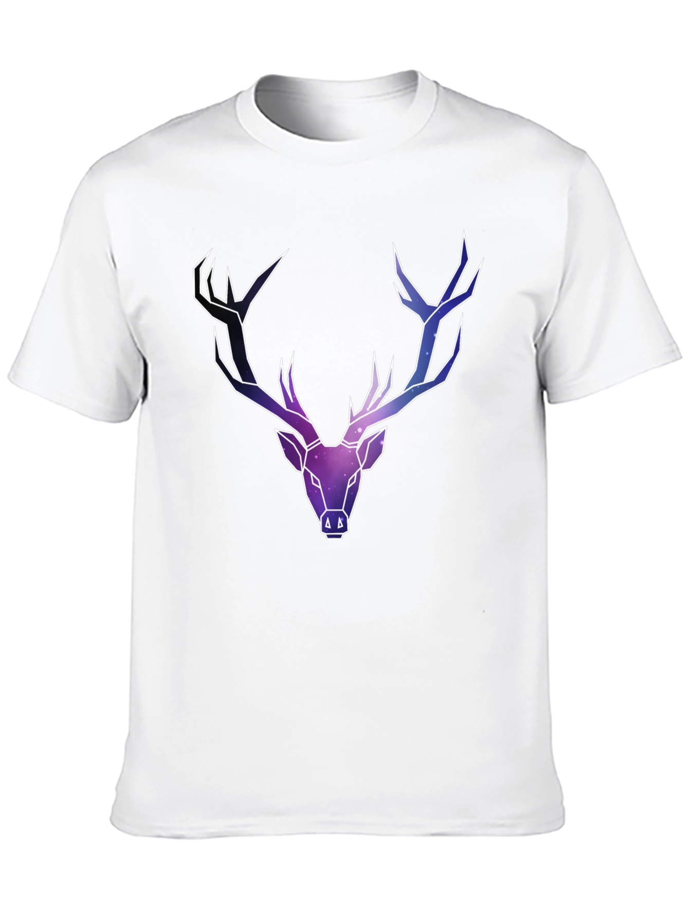 Galaxy Deer Graphic Tee - Mens Black T-Shirt