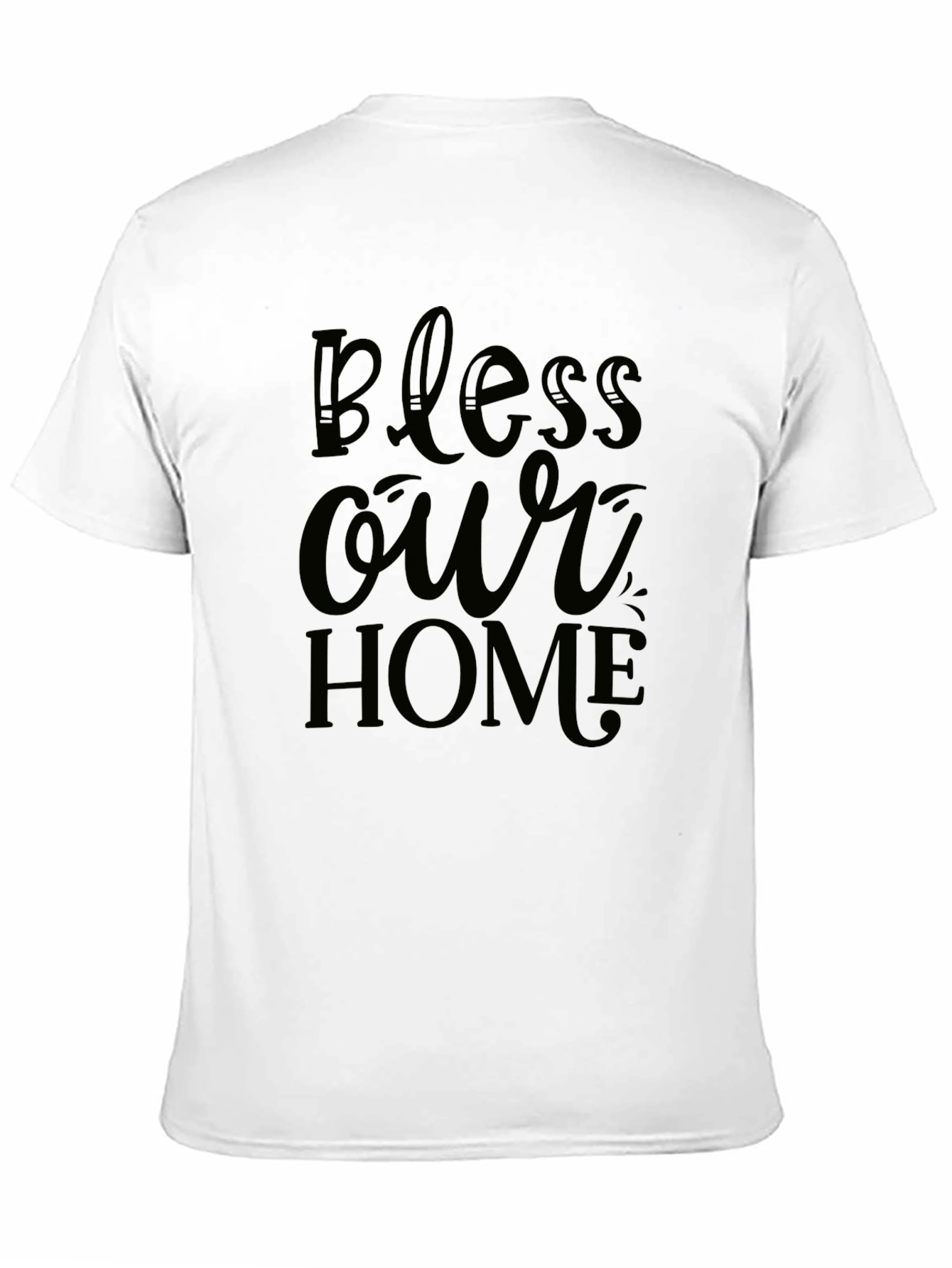 Bless Our Home Graphic Tee - Mens Black T-Shirt