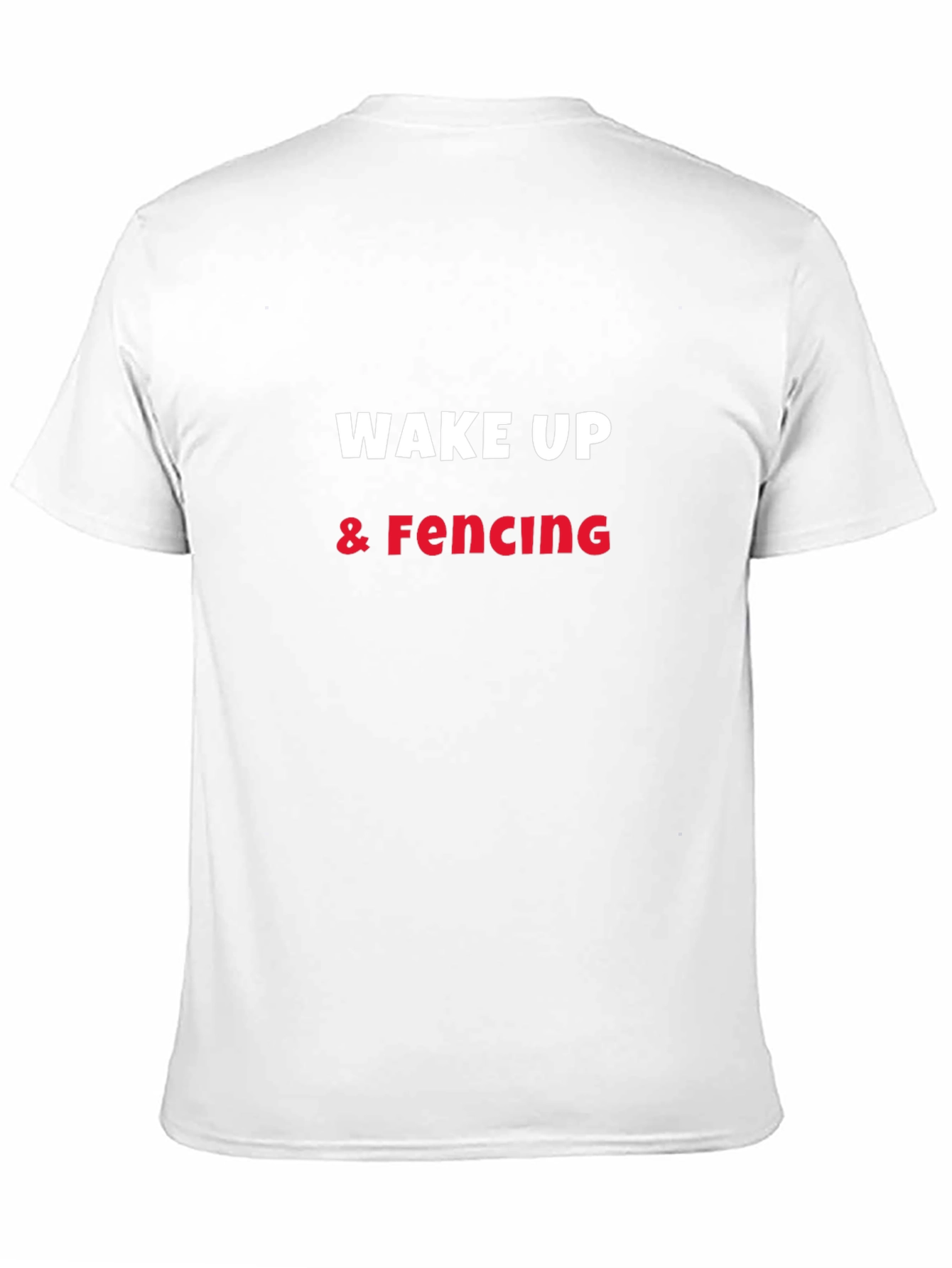 Wake Up & Fencing Graphic Tee - Black T-Shirt