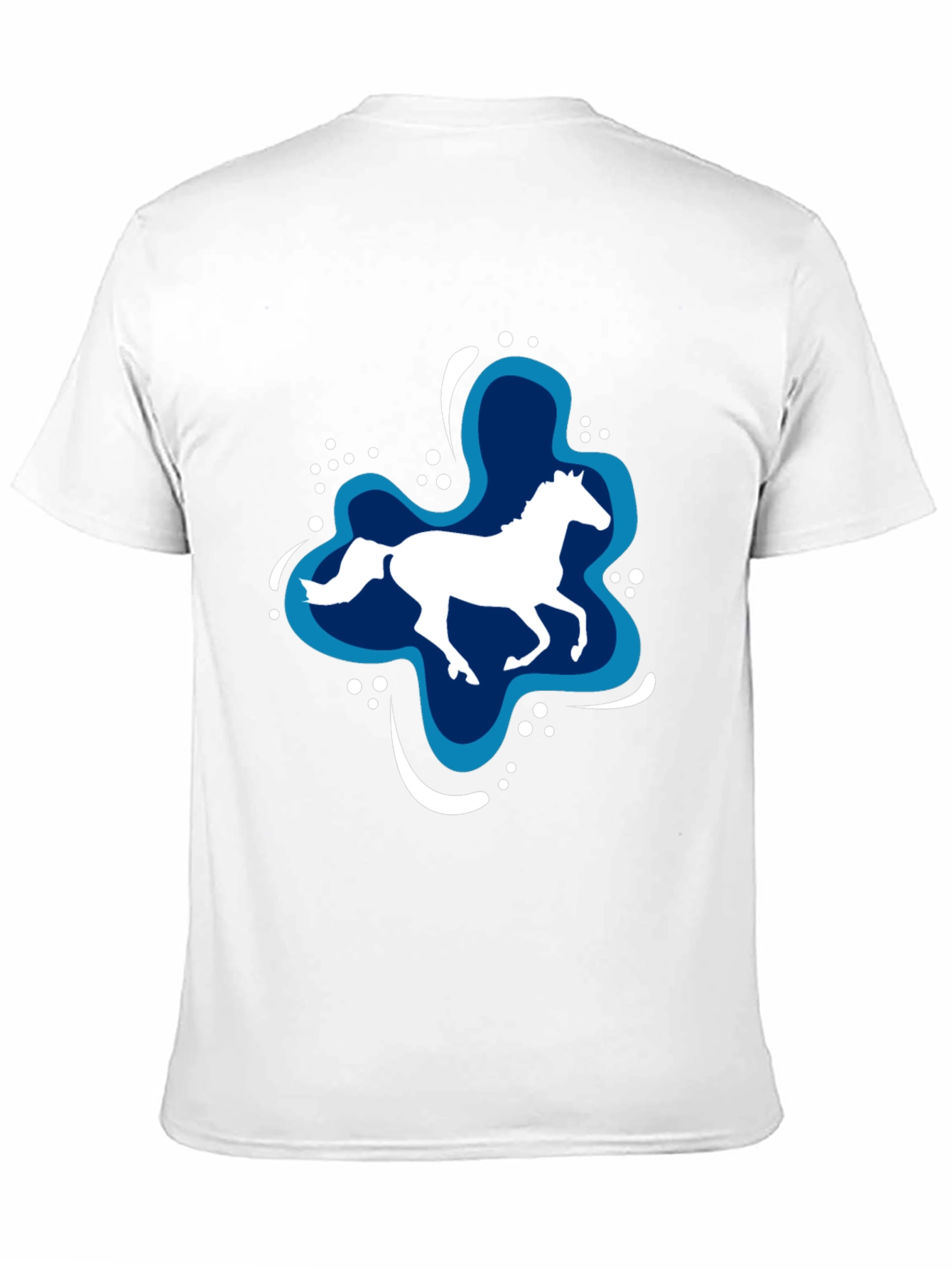 Horse Splash Graphic T-Shirt - Black