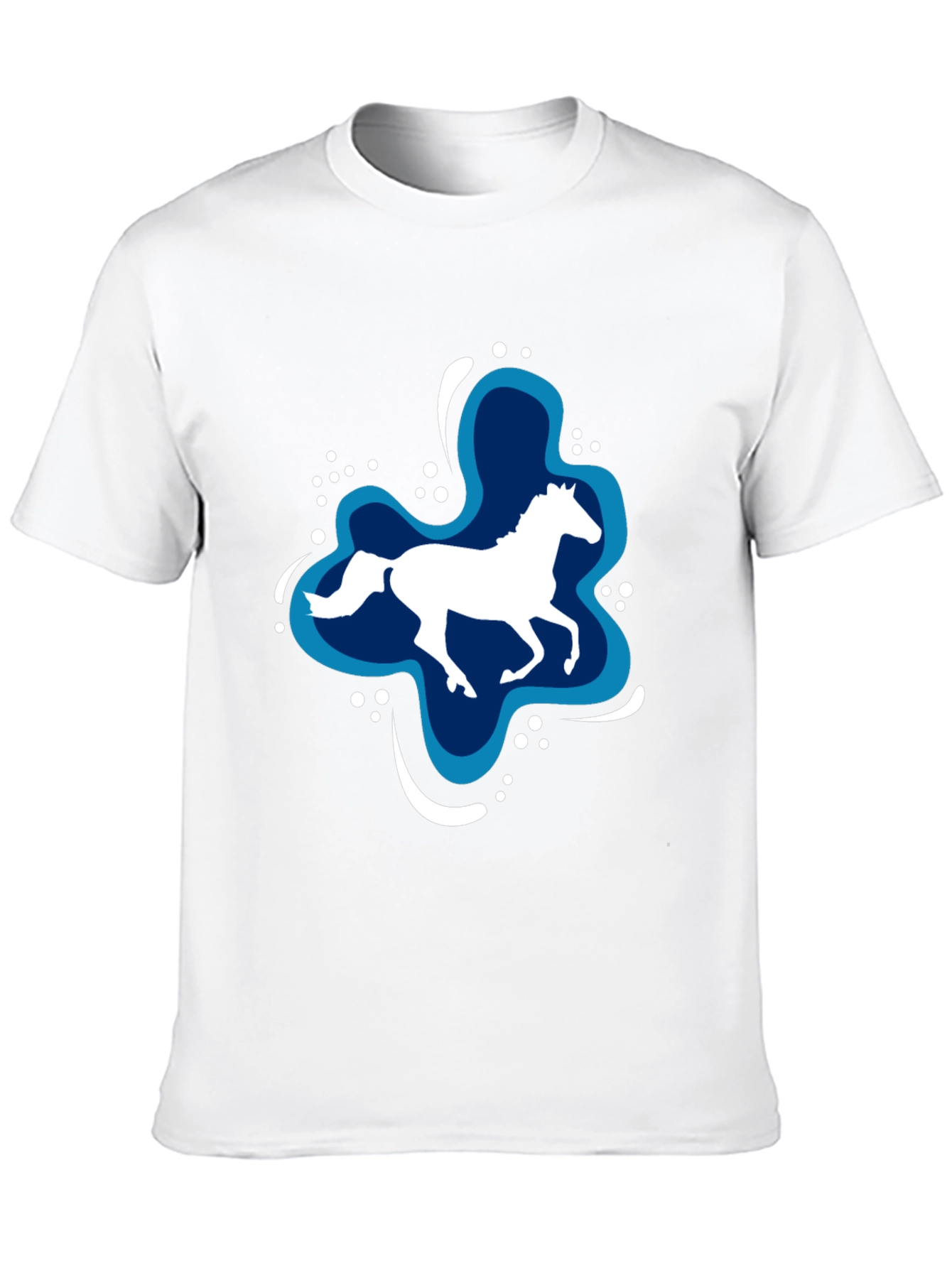 Horse Splash Graphic T-Shirt - Black