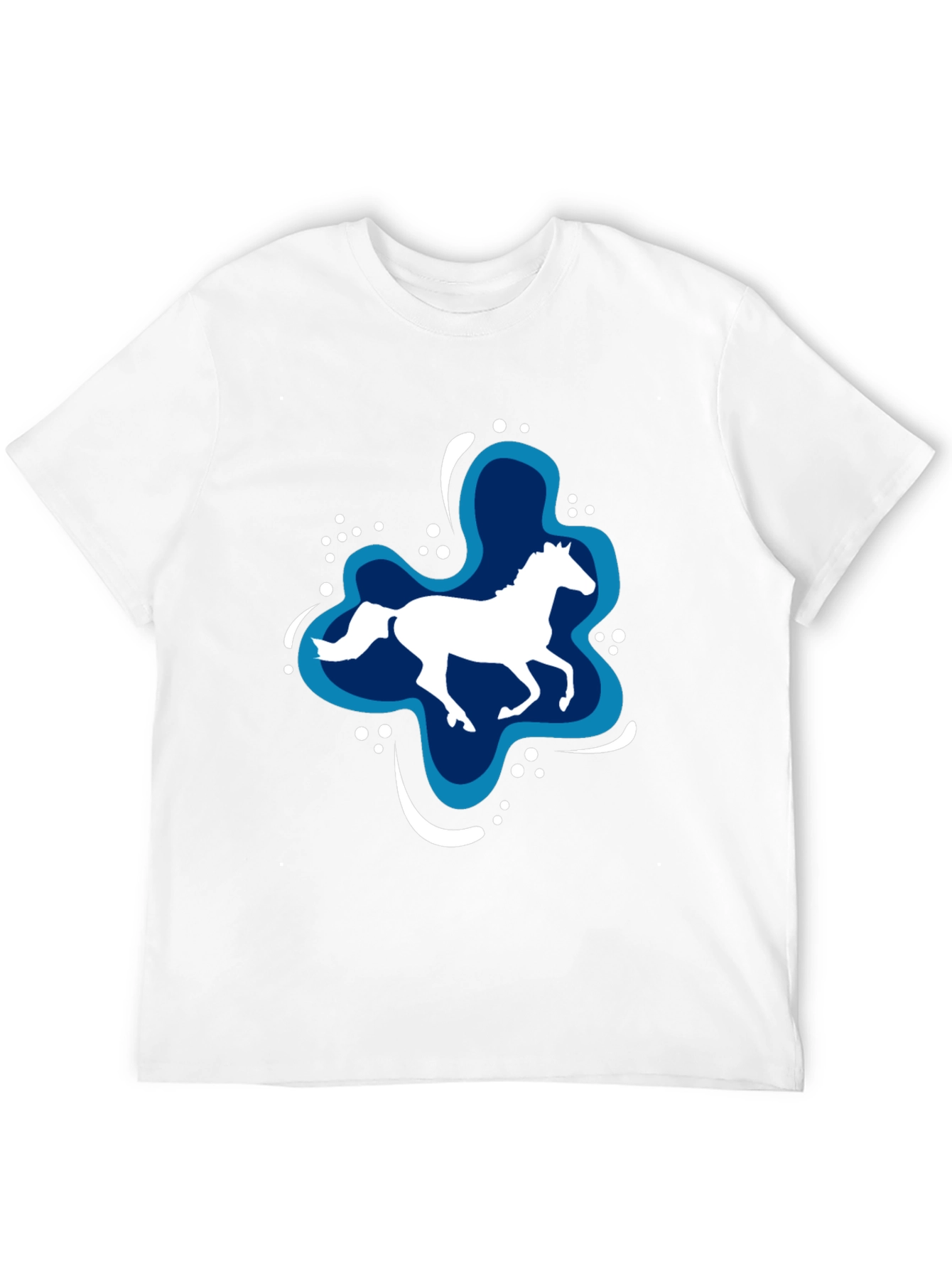 Horse Splash Graphic T-Shirt - Black