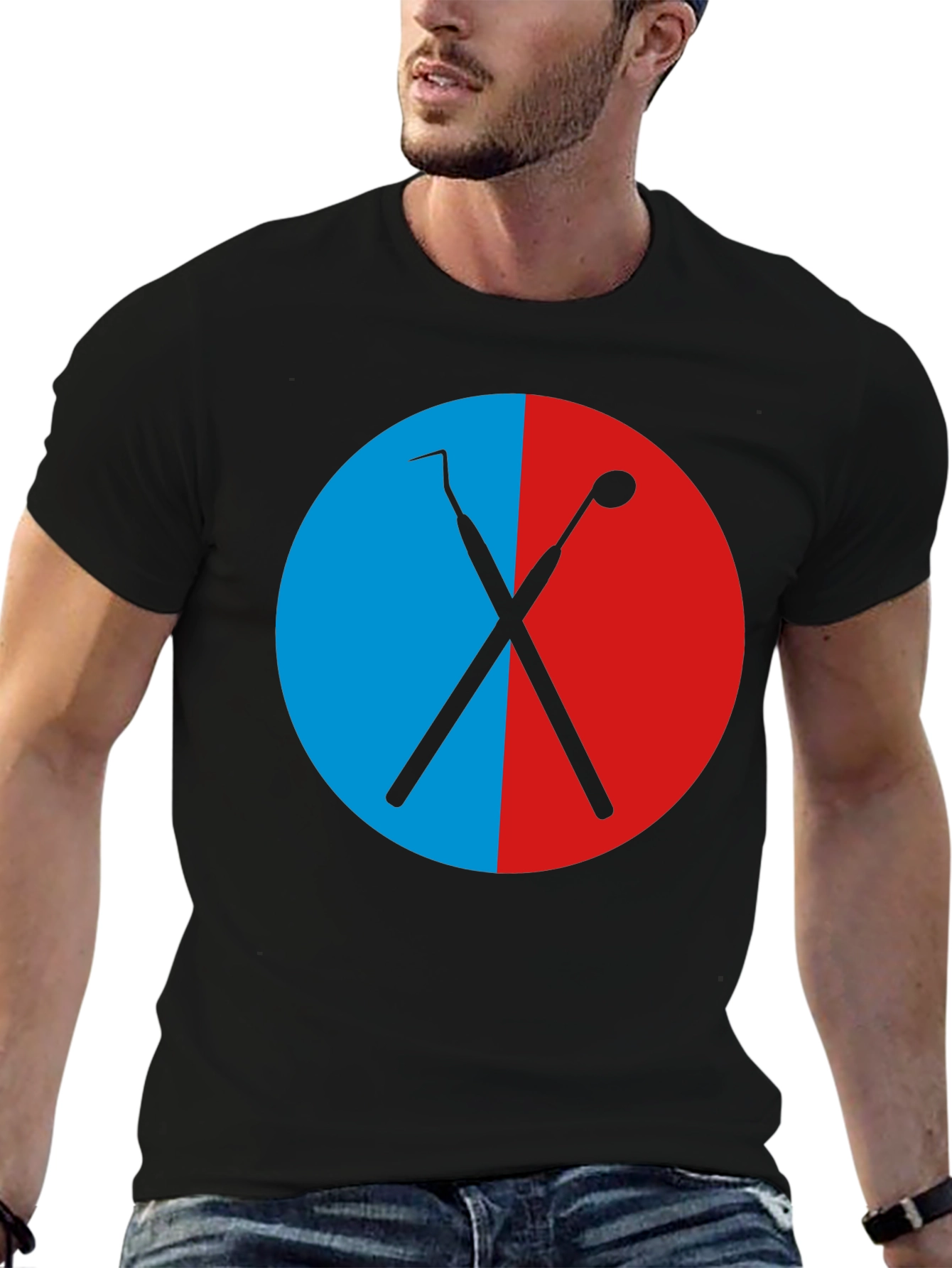 Dentist Tools Graphic Tee - Unisex Black T-Shirt