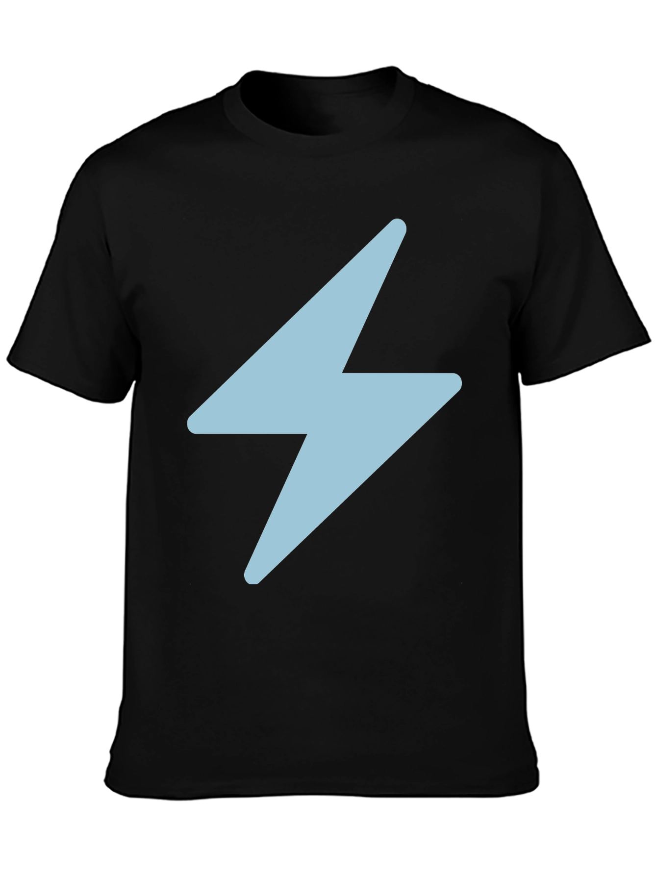 Lightning Bolt Graphic Tee - Black