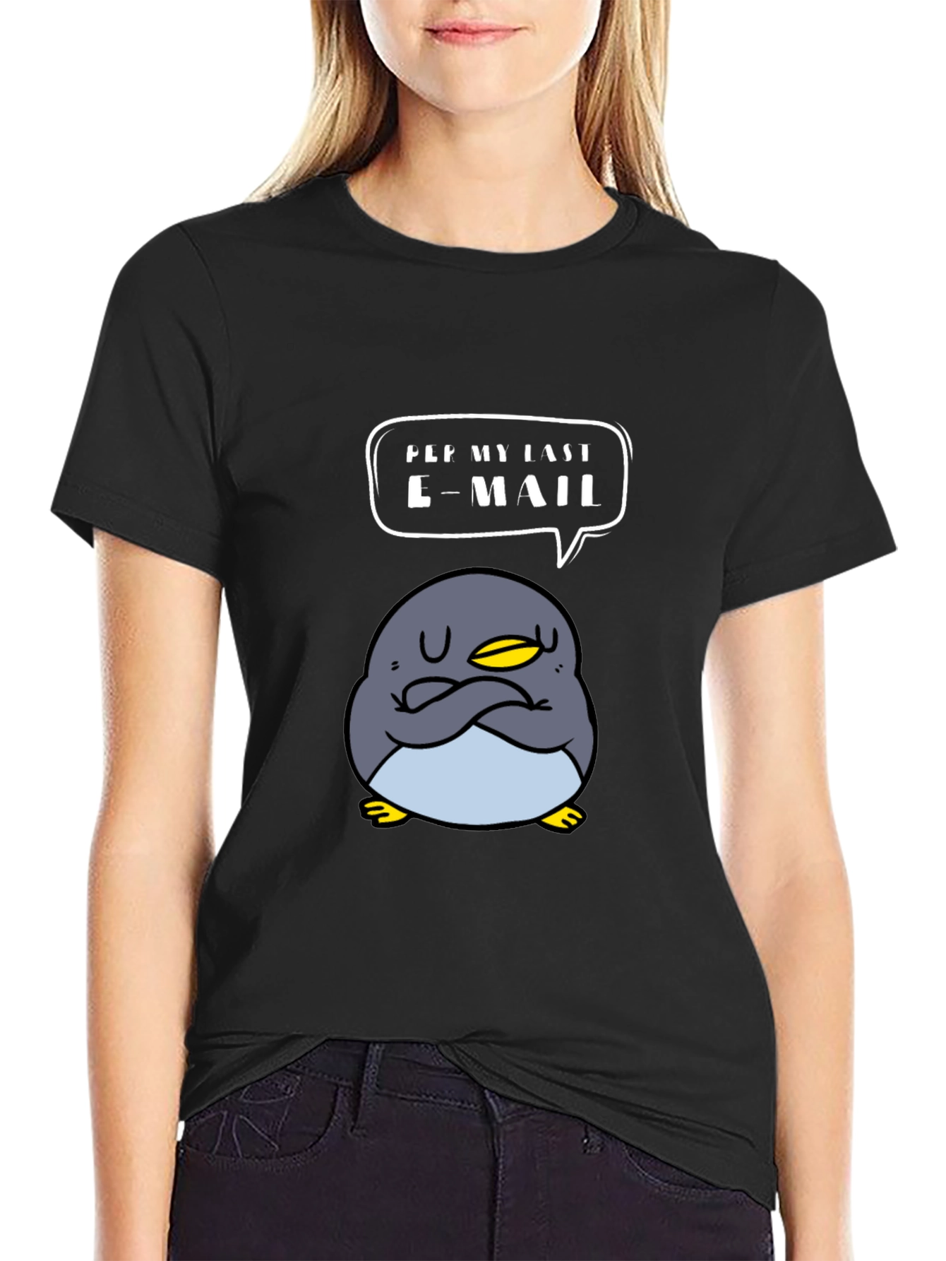 Funny Penguin T-Shirt - Read My Last Email