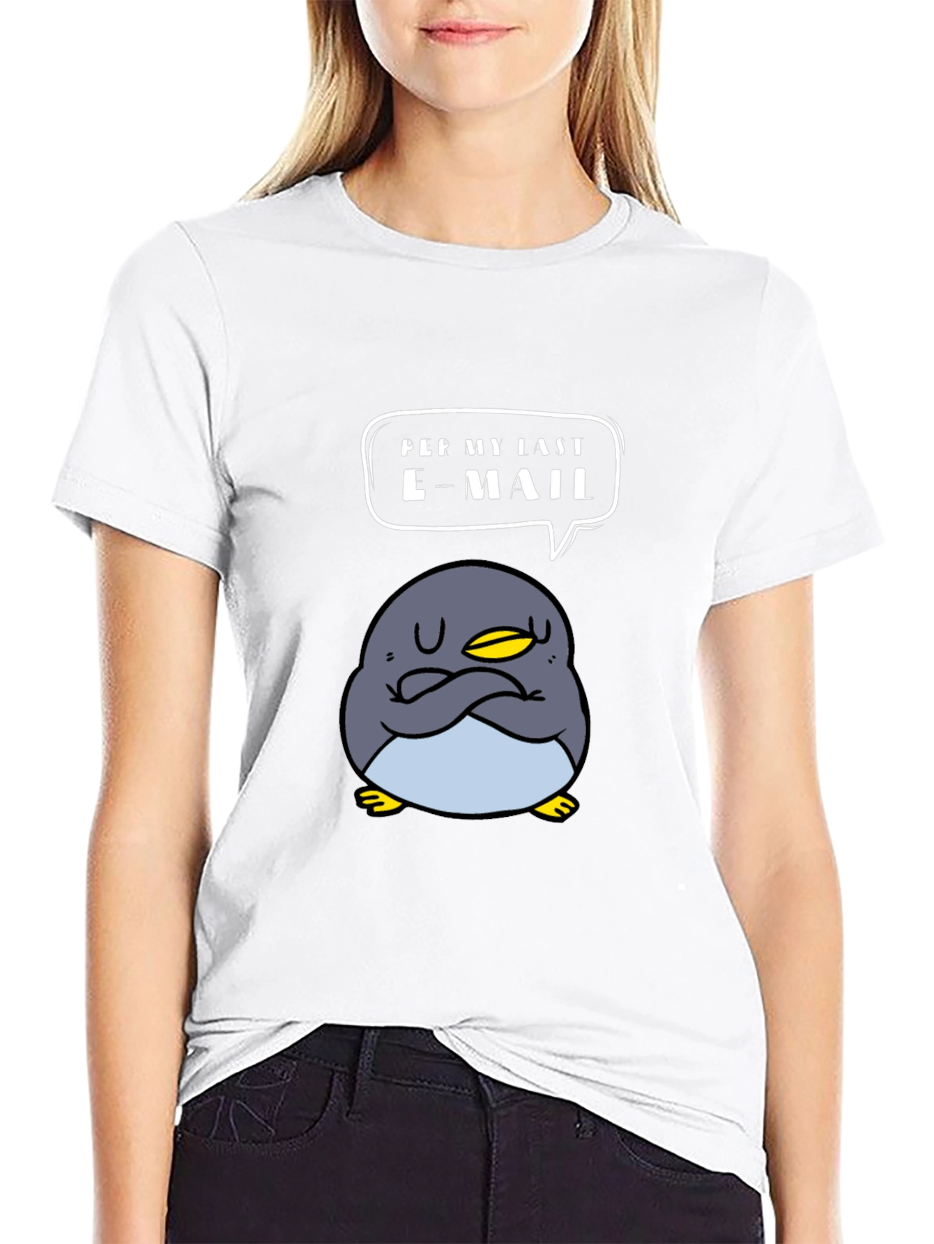 Funny Penguin T-Shirt - Read My Last Email