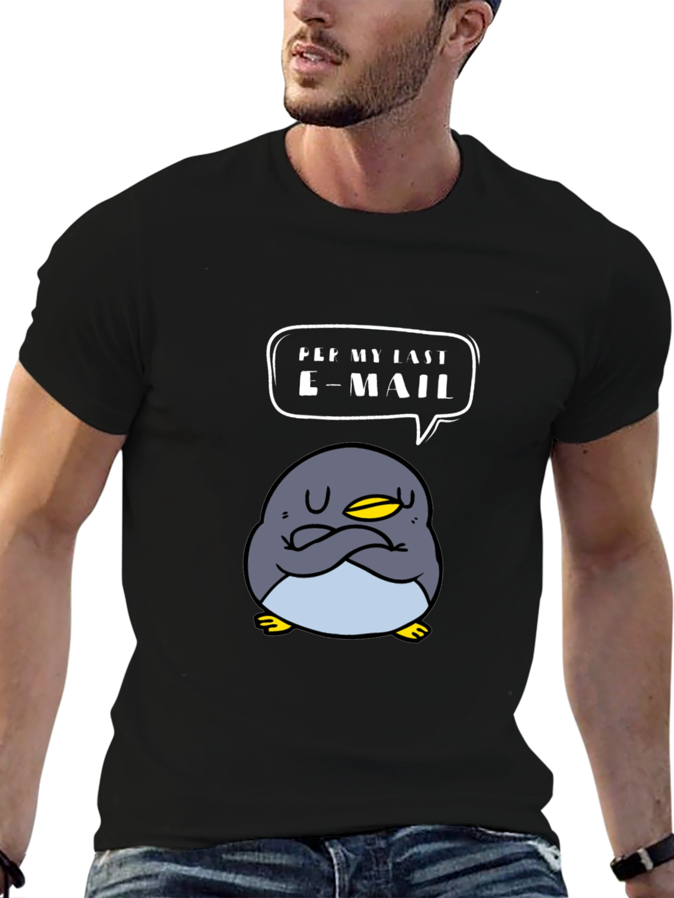 Funny Penguin T-Shirt - Read My Last Email