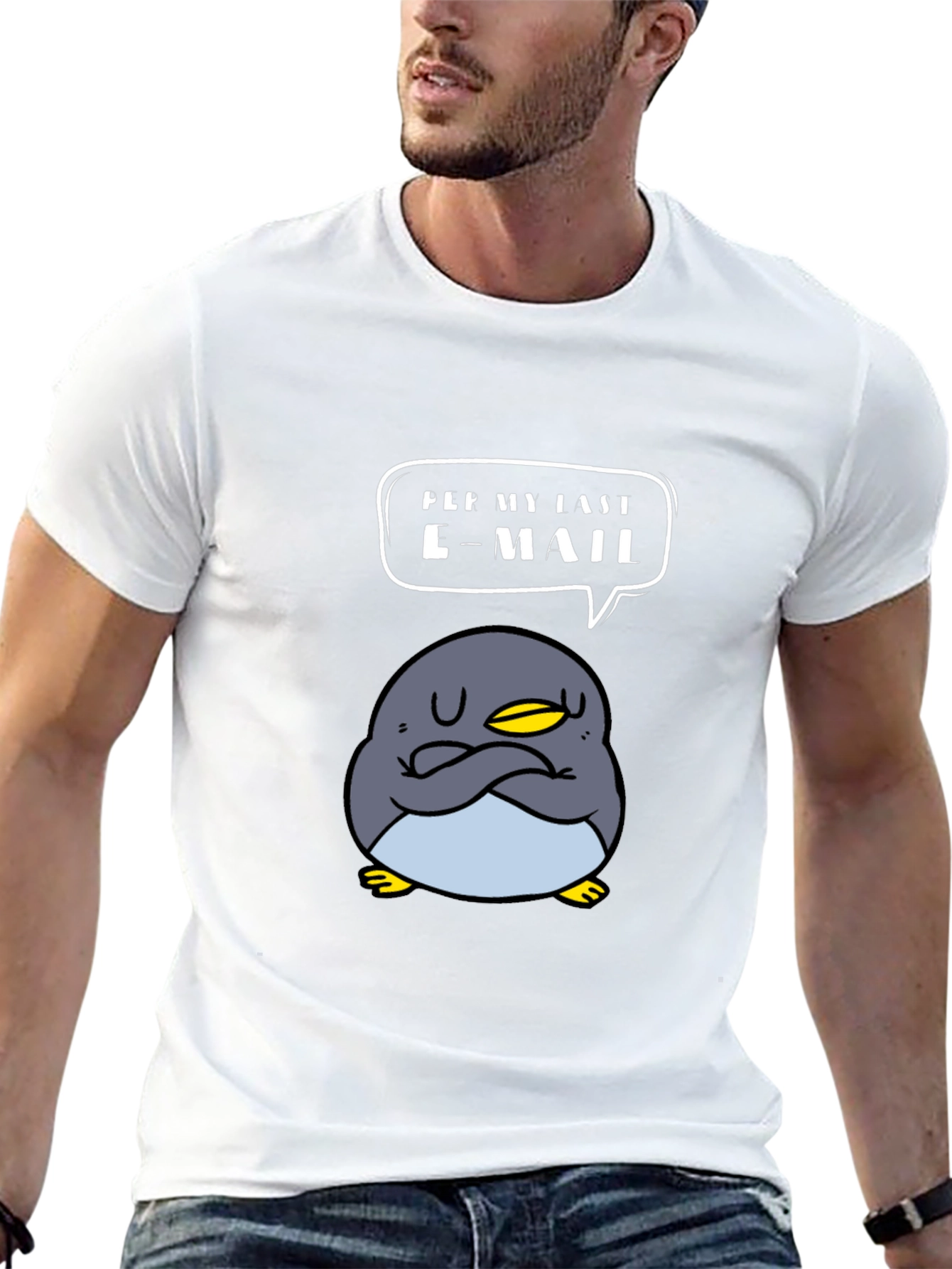 Funny Penguin T-Shirt - Read My Last Email