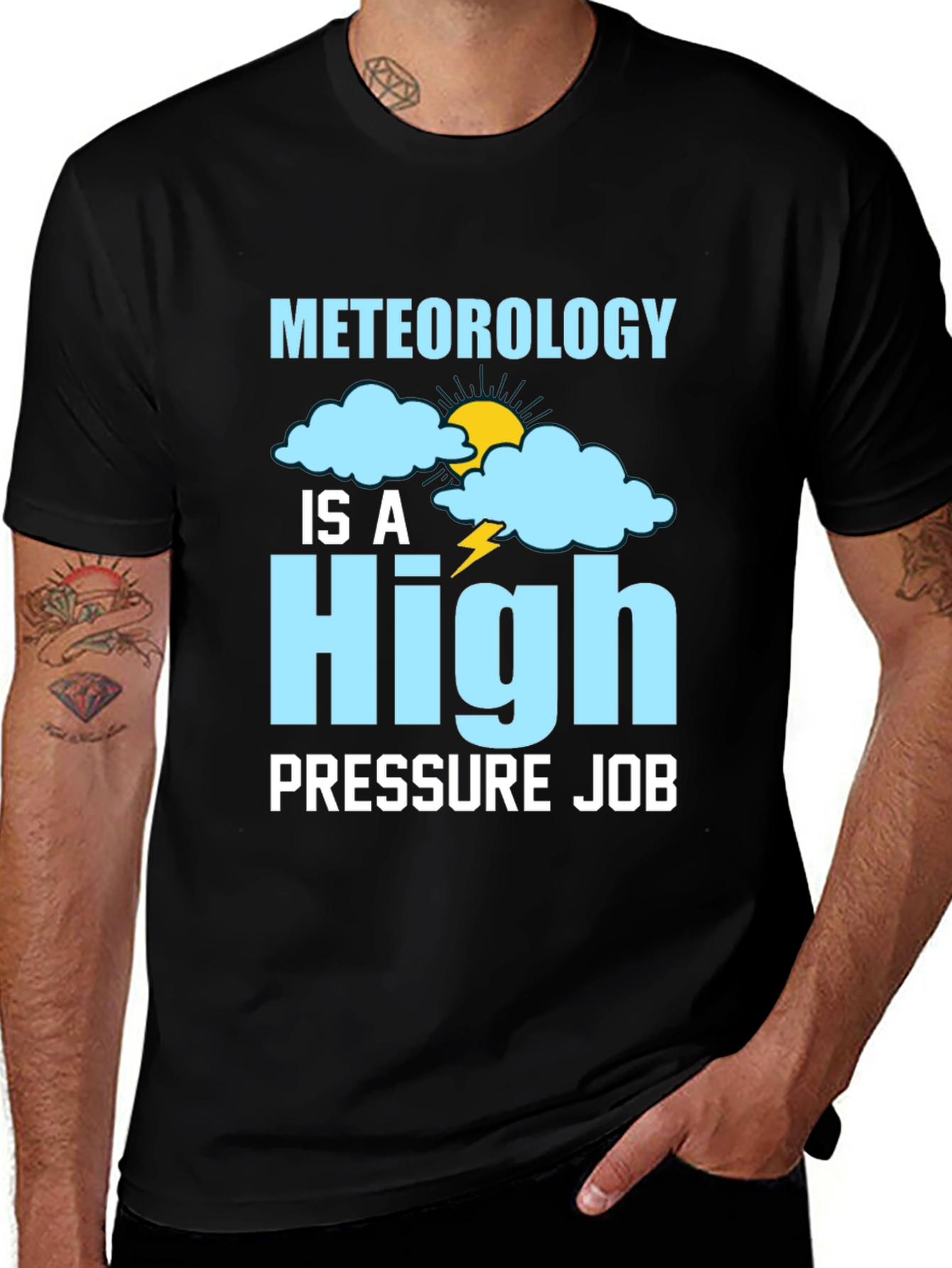 Meteorology High Pressure Job T-Shirt Weather Forecast