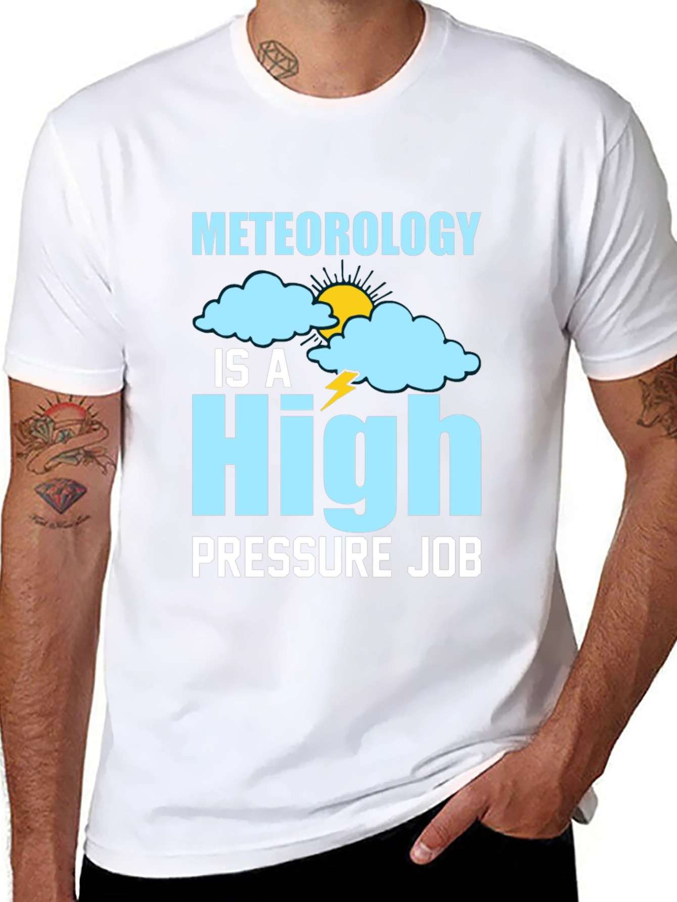 Meteorology High Pressure Job T-Shirt Weather Forecast