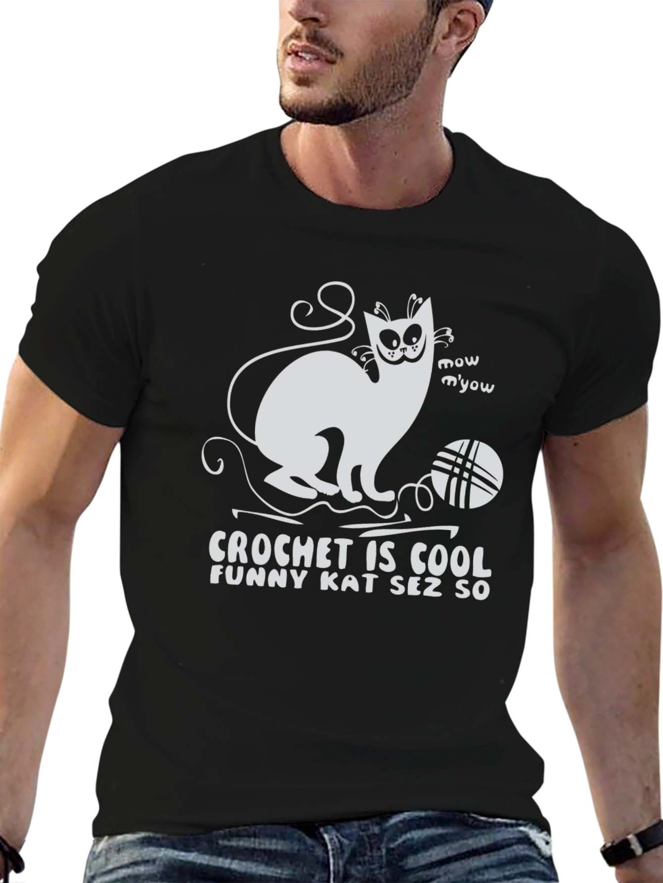 Funny Cat Crochet is Cool T-Shirt