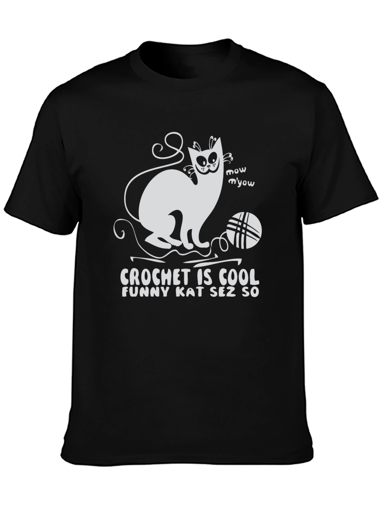 Funny Cat Crochet is Cool T-Shirt