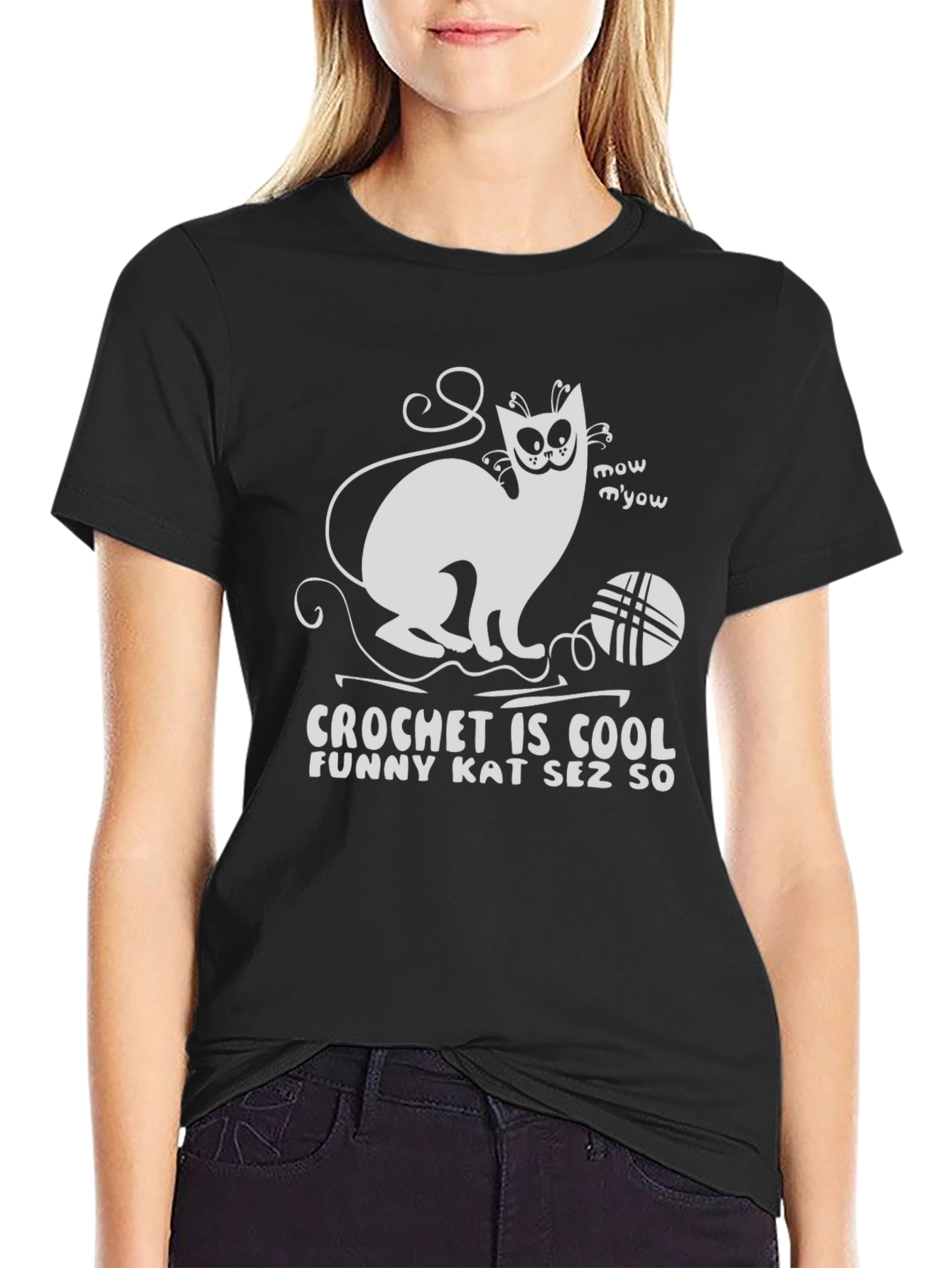 Funny Cat Crochet is Cool T-Shirt
