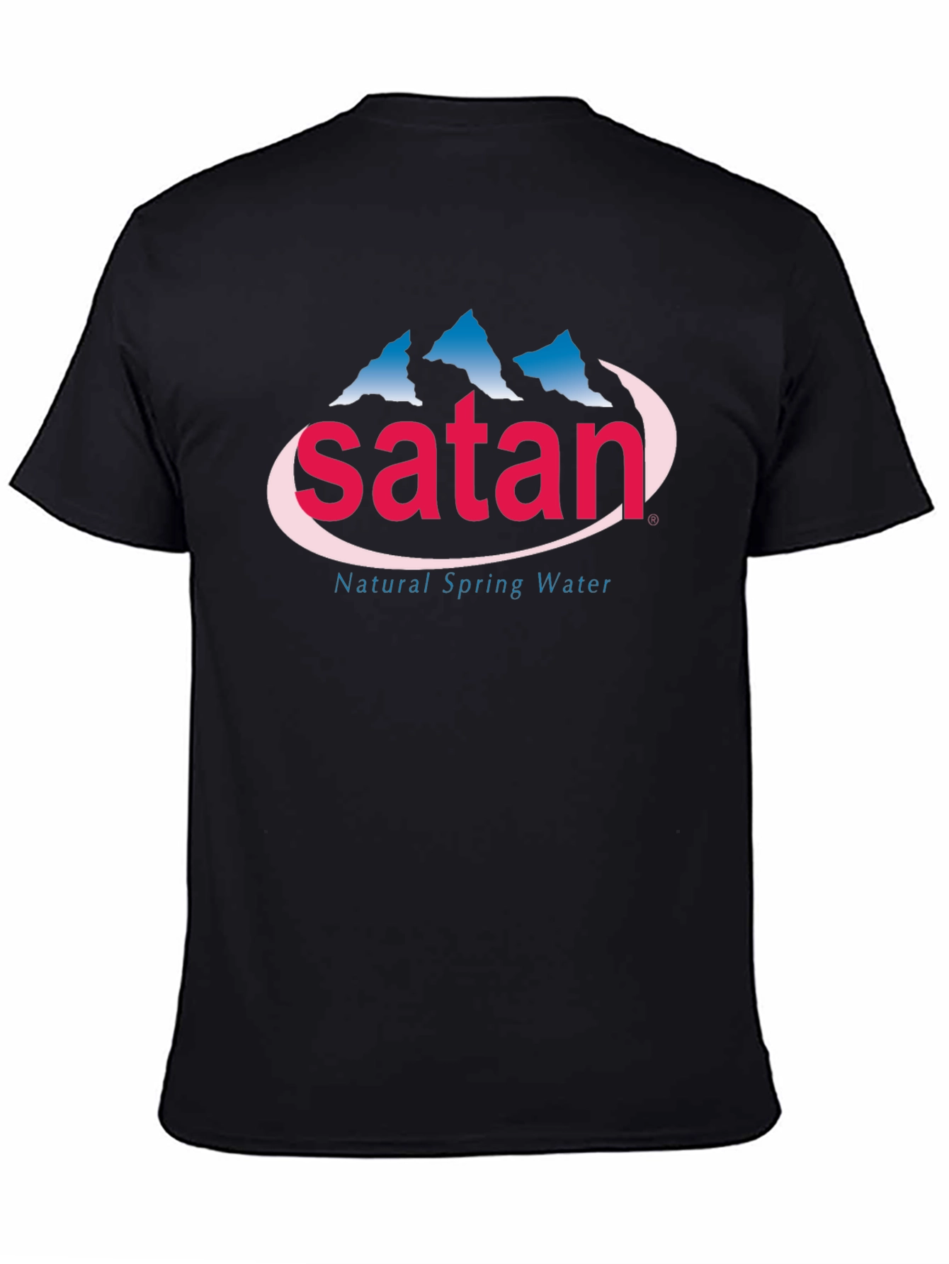 Satan Natural Spring Water Graphic T-Shirt