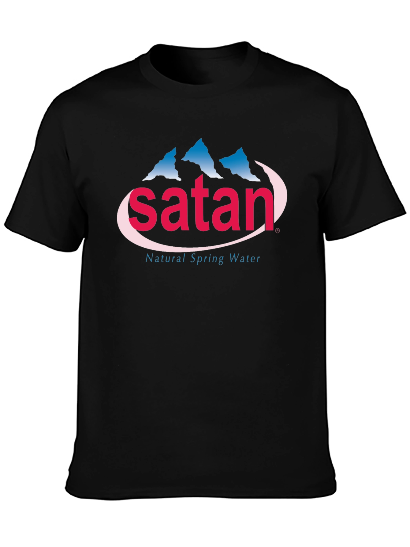 Satan Natural Spring Water Graphic T-Shirt