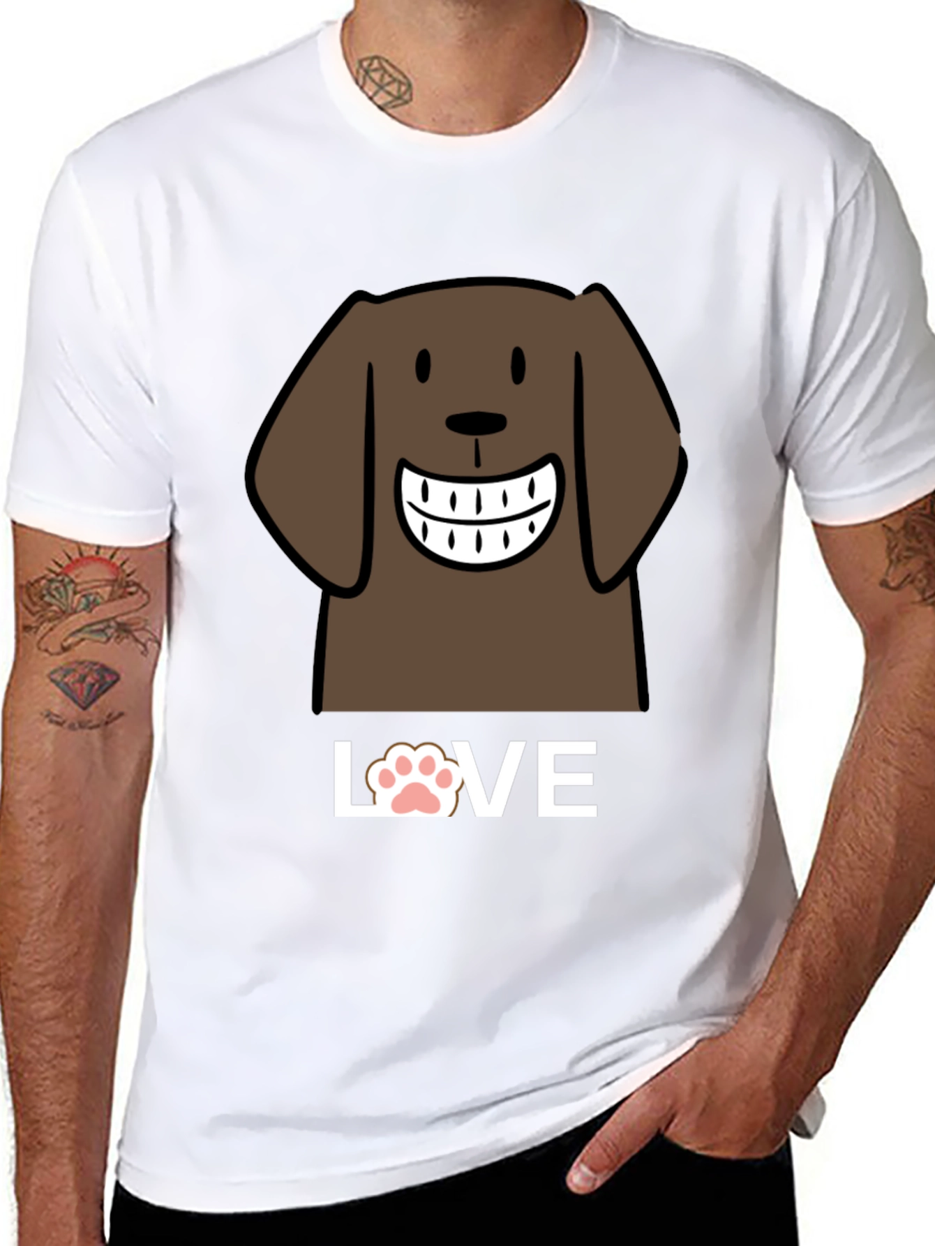 Dog Love T-Shirt - Cute Canine Design