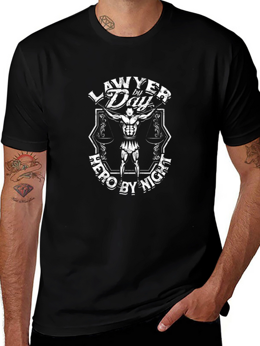 Lawyer By Day Hero By Night Graphic T-Shirt