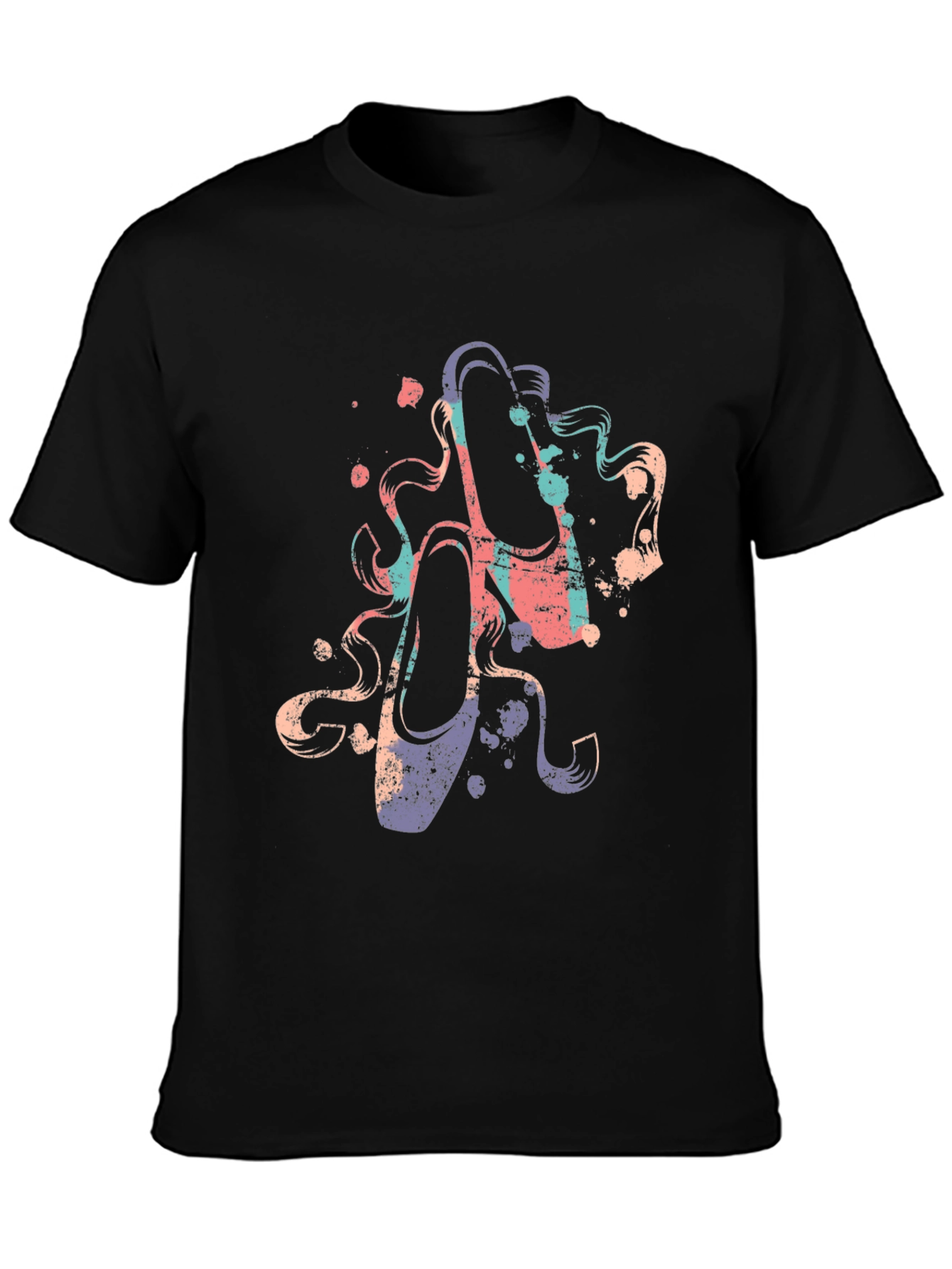 Ballet Pointe Shoes Graphic Tee - Stylish Dance Shirt