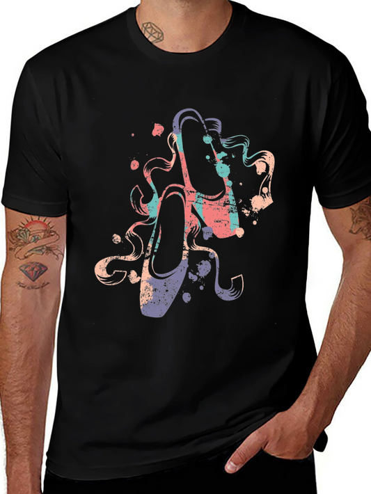 Ballet Pointe Shoes Graphic Tee - Stylish Dance Shirt