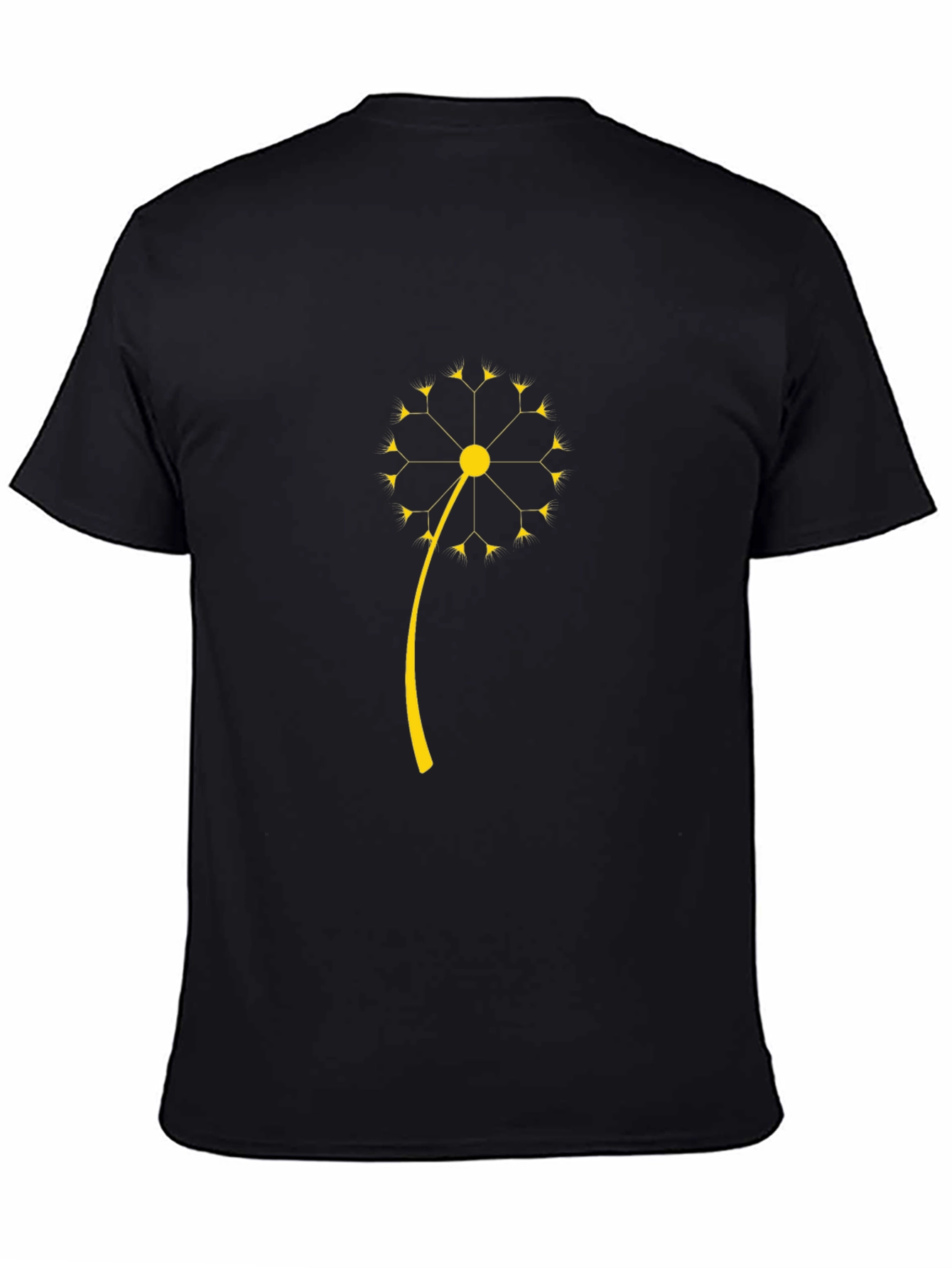 Black Dandelion Graphic Tee - Stylish Casual Wear