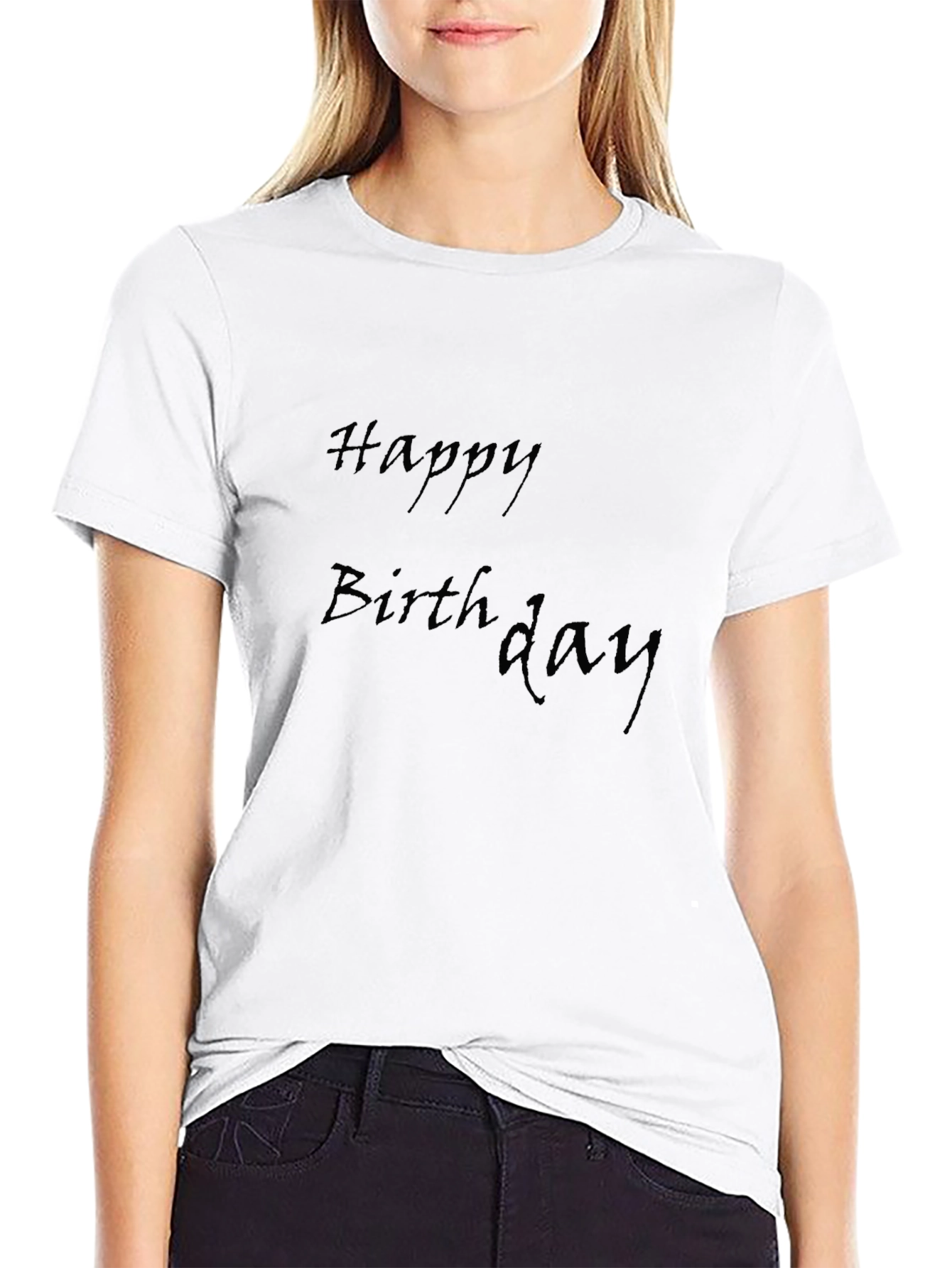 Happy Birthday Black T-Shirt for Men