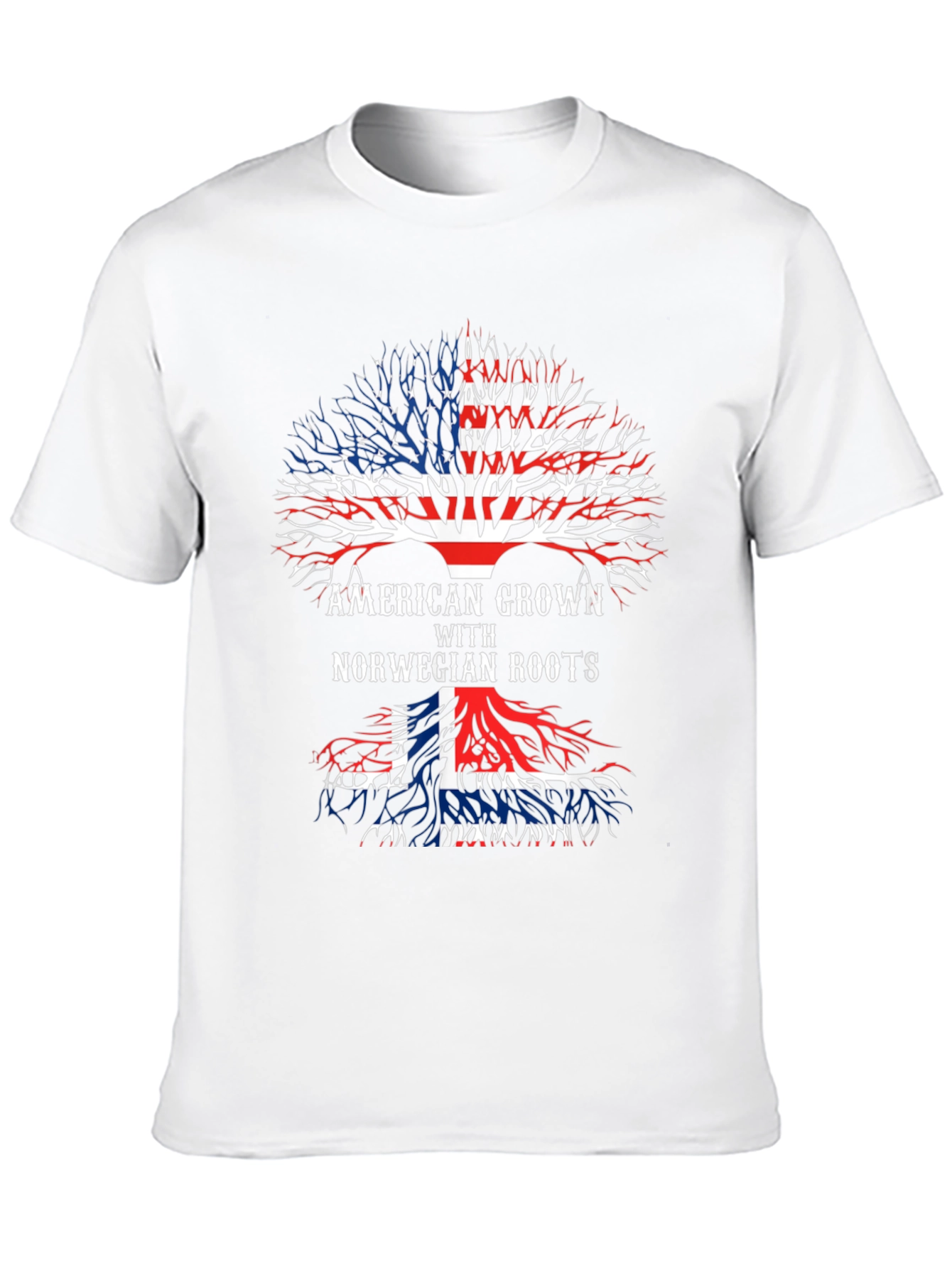 American Grown Norwegian Roots Tree T-Shirt