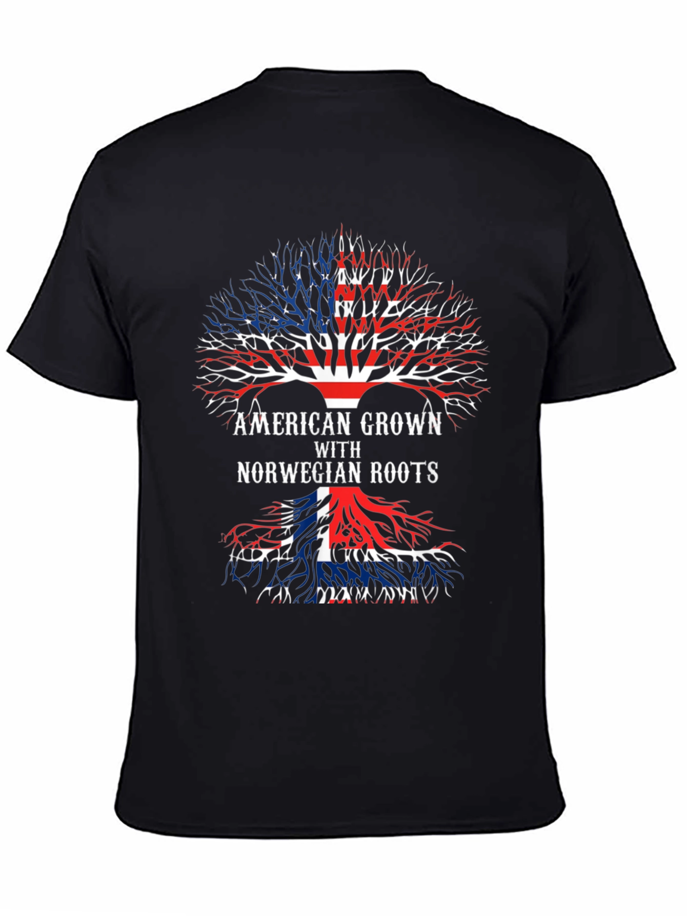 American Grown Norwegian Roots Tree T-Shirt