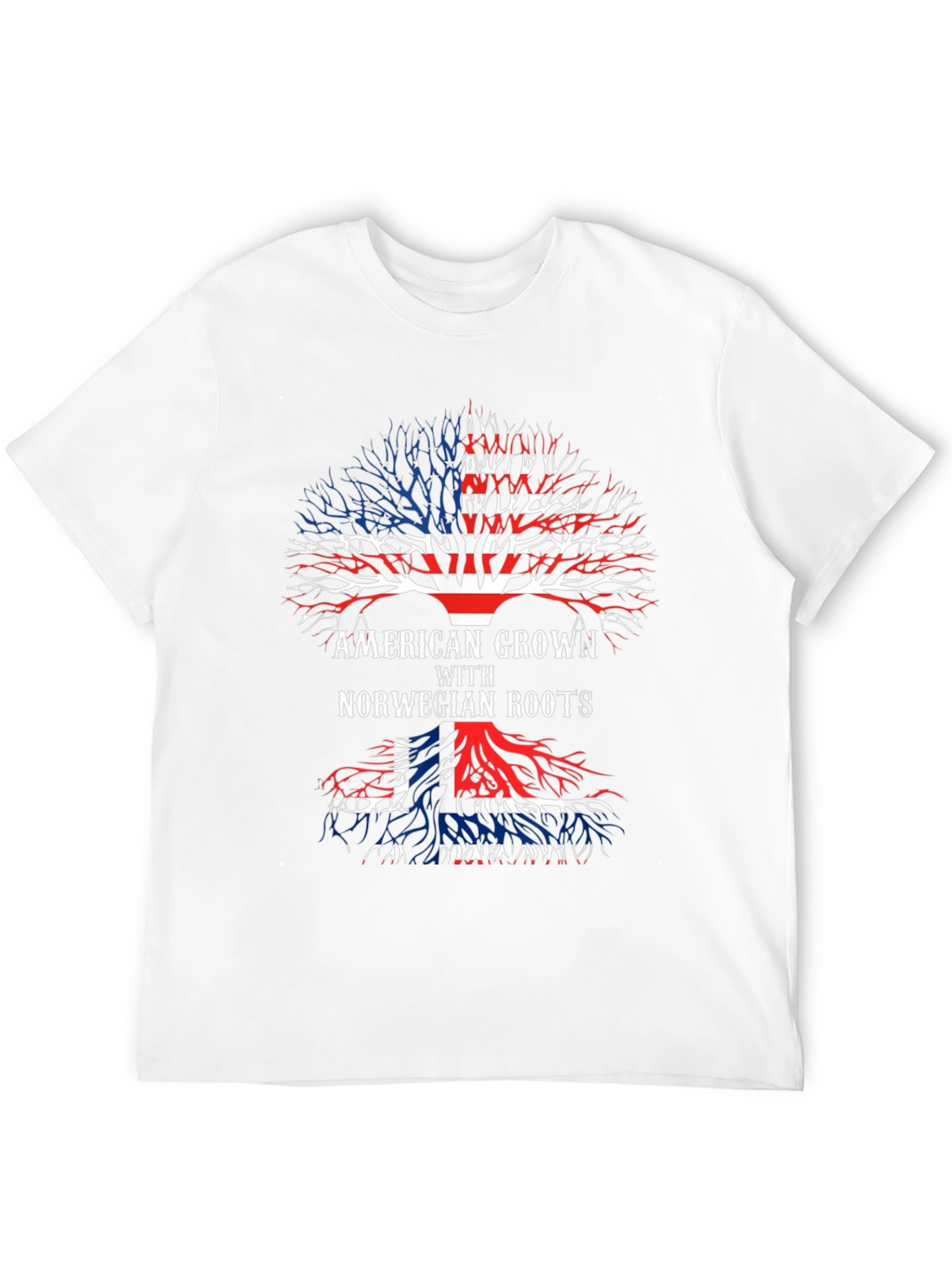American Grown Norwegian Roots Tree T-Shirt