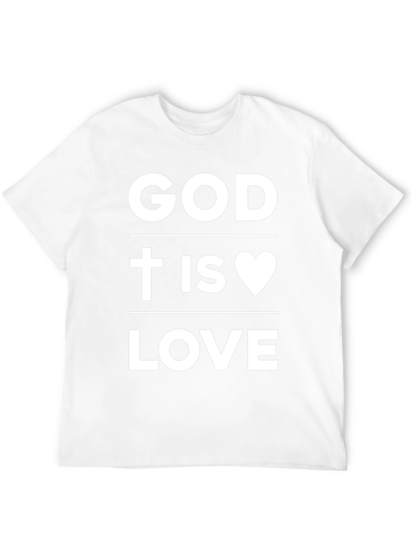 God is Love Graphic T-Shirt - Black