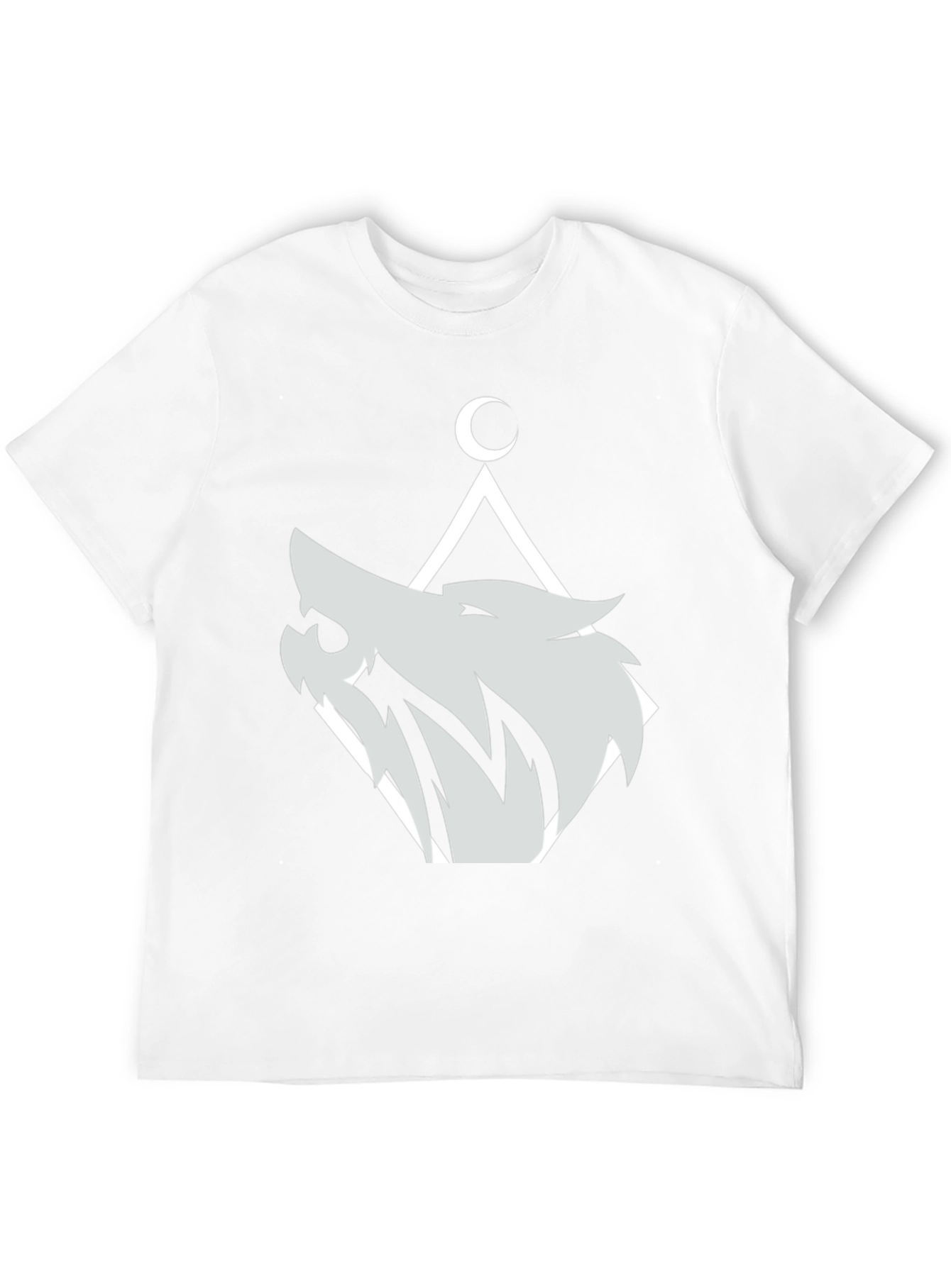 Wolf Moon Graphic Tee - Black Cotton Blend