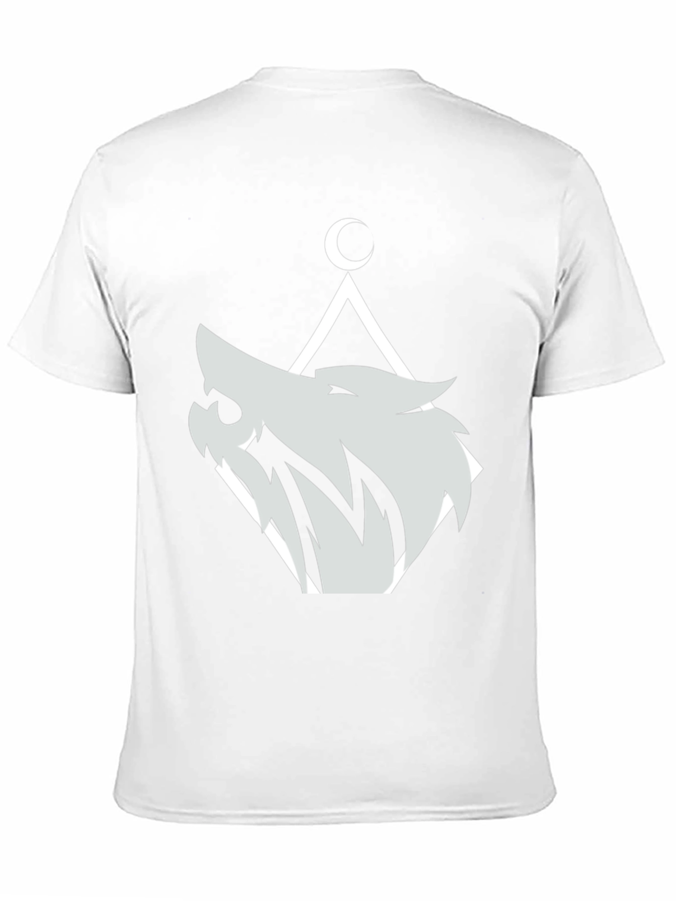 Wolf Moon Graphic Tee - Black Cotton Blend