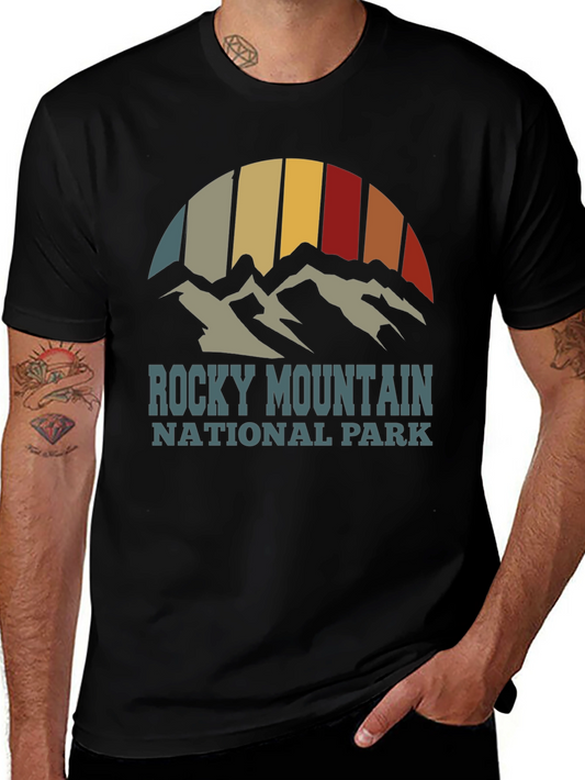 Rocky Mountain National Park Retro Graphic T-Shirt