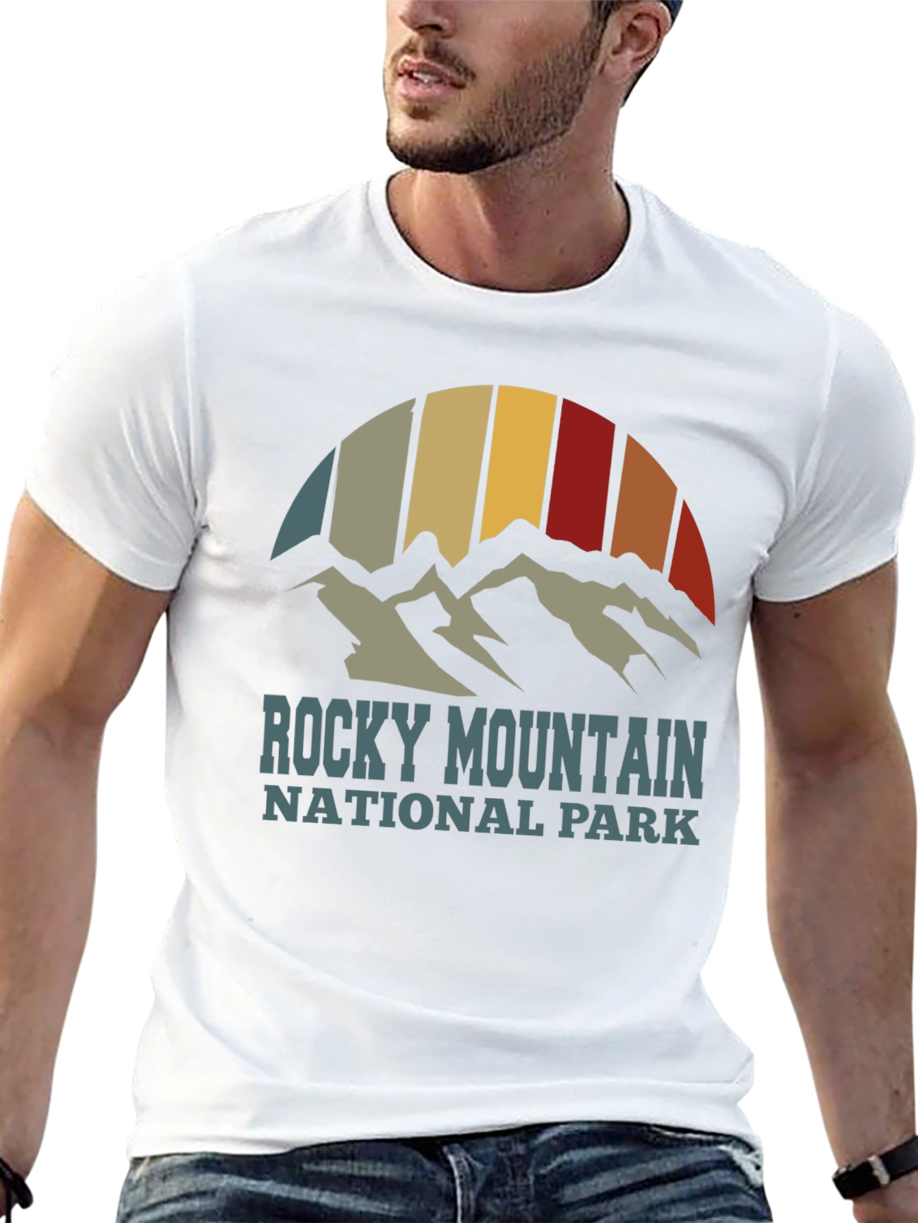 Rocky Mountain National Park Retro Graphic T-Shirt