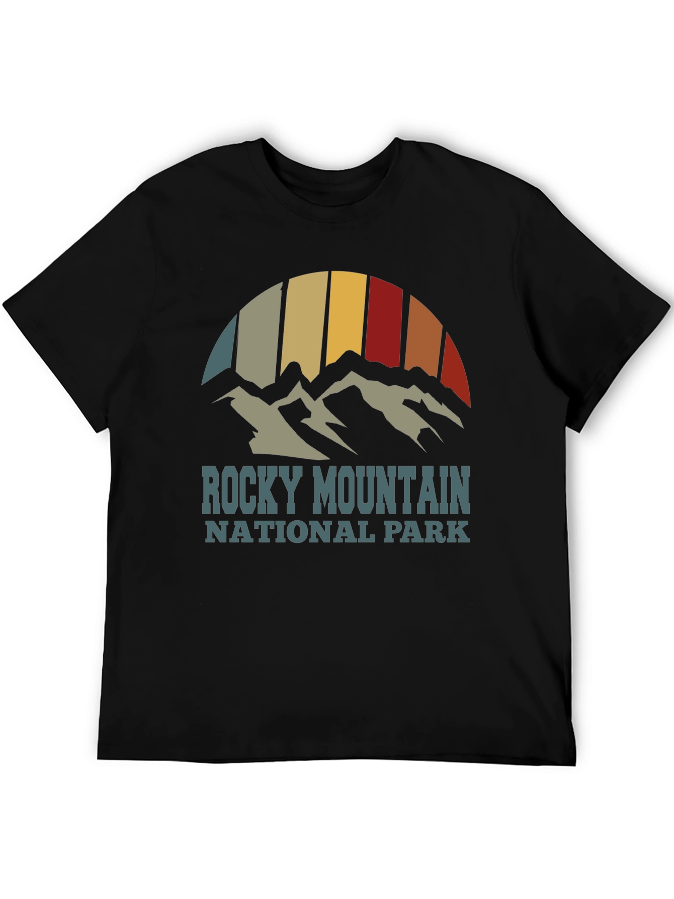 Rocky Mountain National Park Retro Graphic T-Shirt