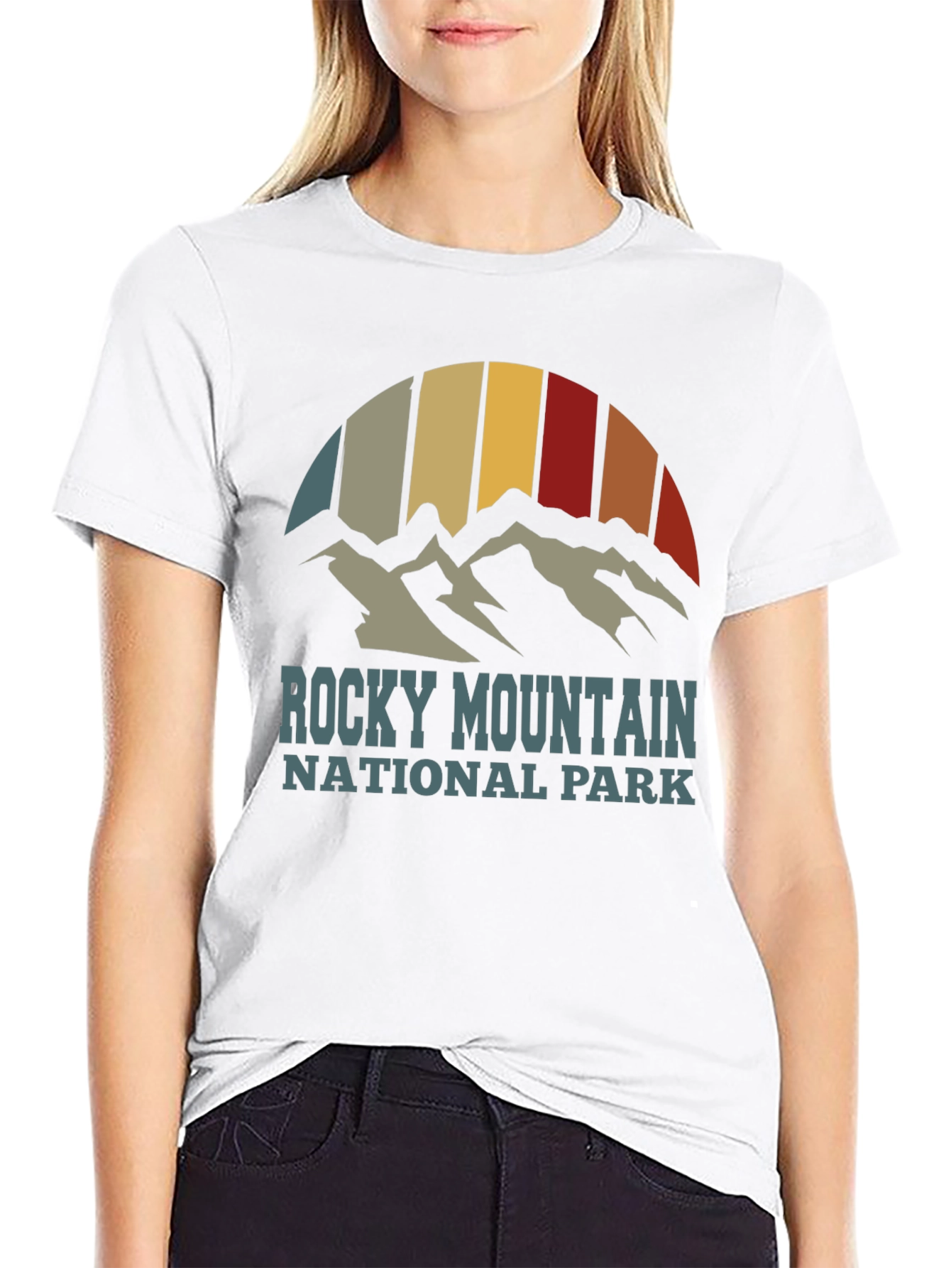 Rocky Mountain National Park Retro Graphic T-Shirt