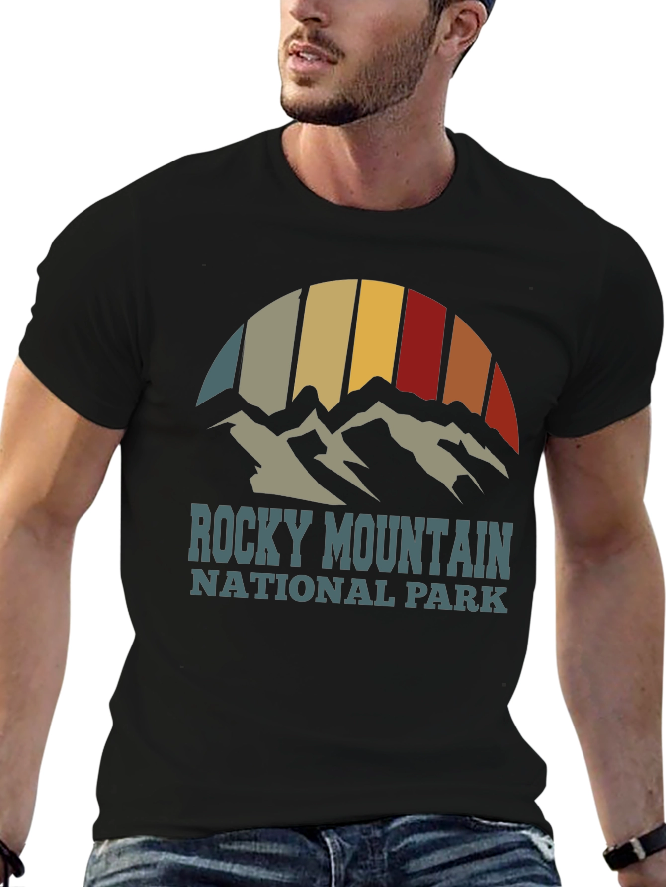 Rocky Mountain National Park Retro Graphic T-Shirt