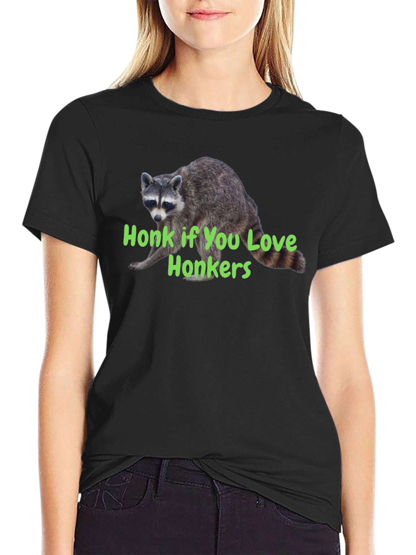 Honk If You Love Honkers Raccoon T-Shirt