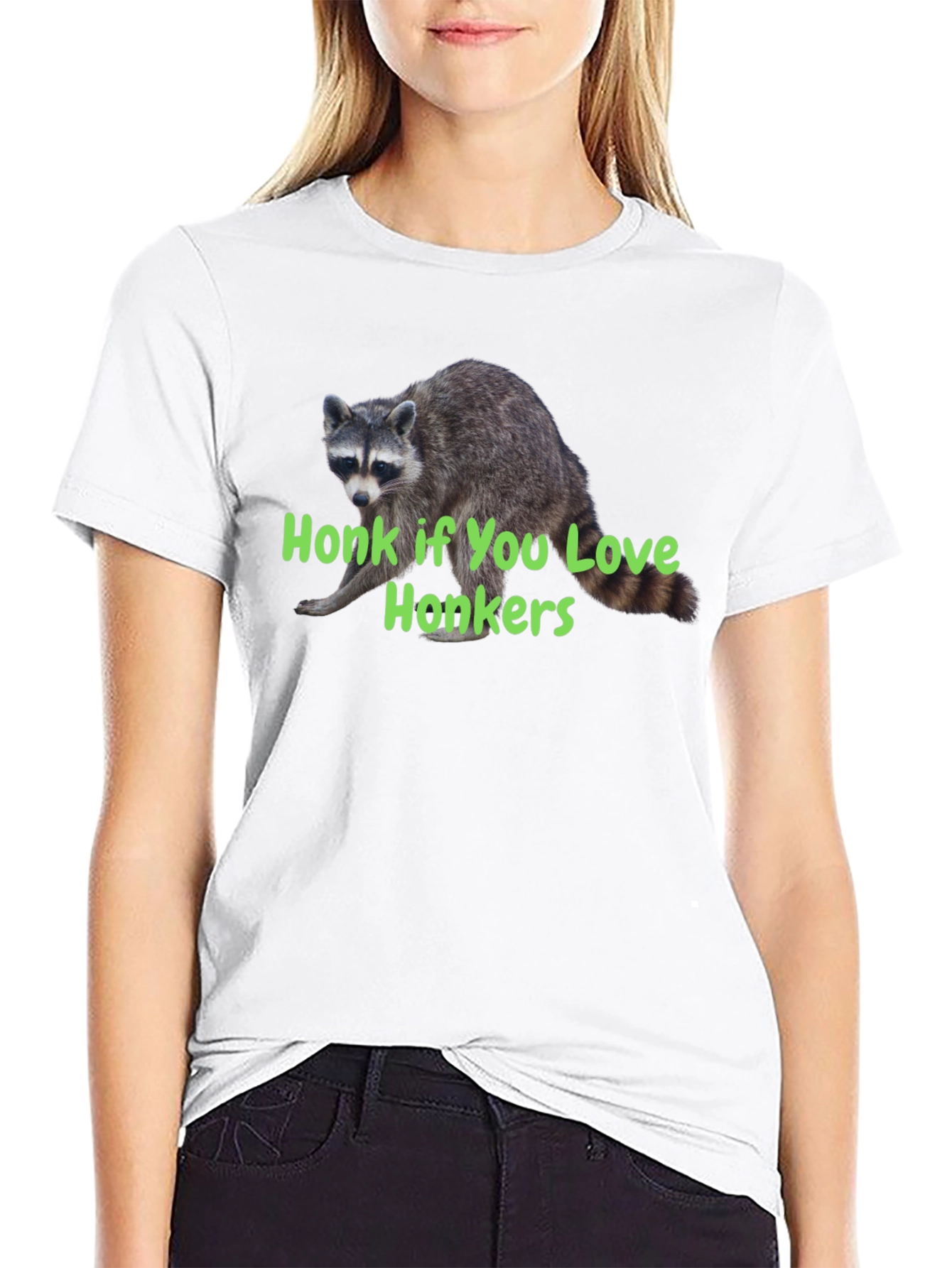 Honk If You Love Honkers Raccoon T-Shirt