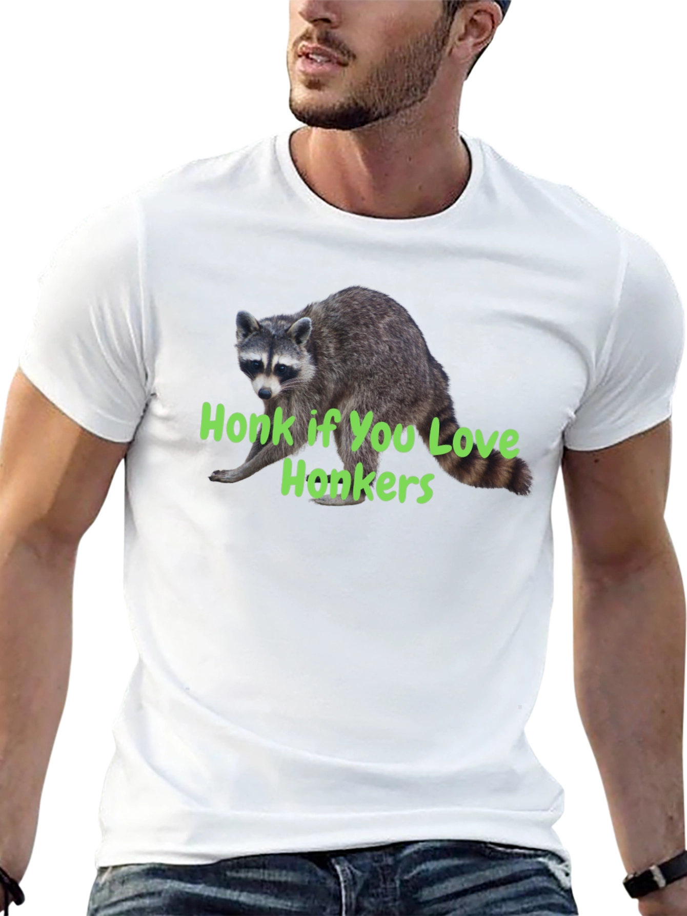 Honk If You Love Honkers Raccoon T-Shirt