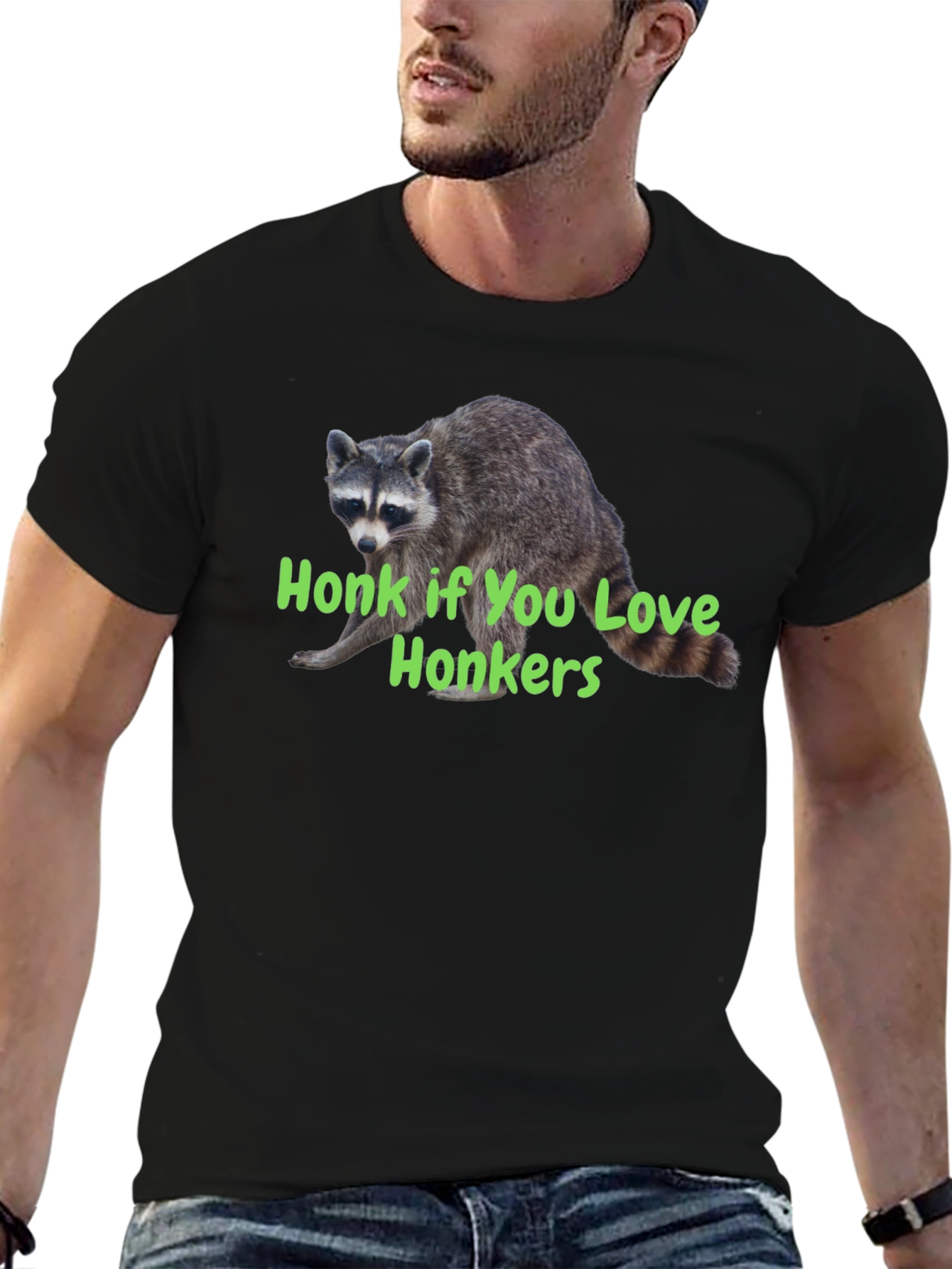 Honk If You Love Honkers Raccoon T-Shirt