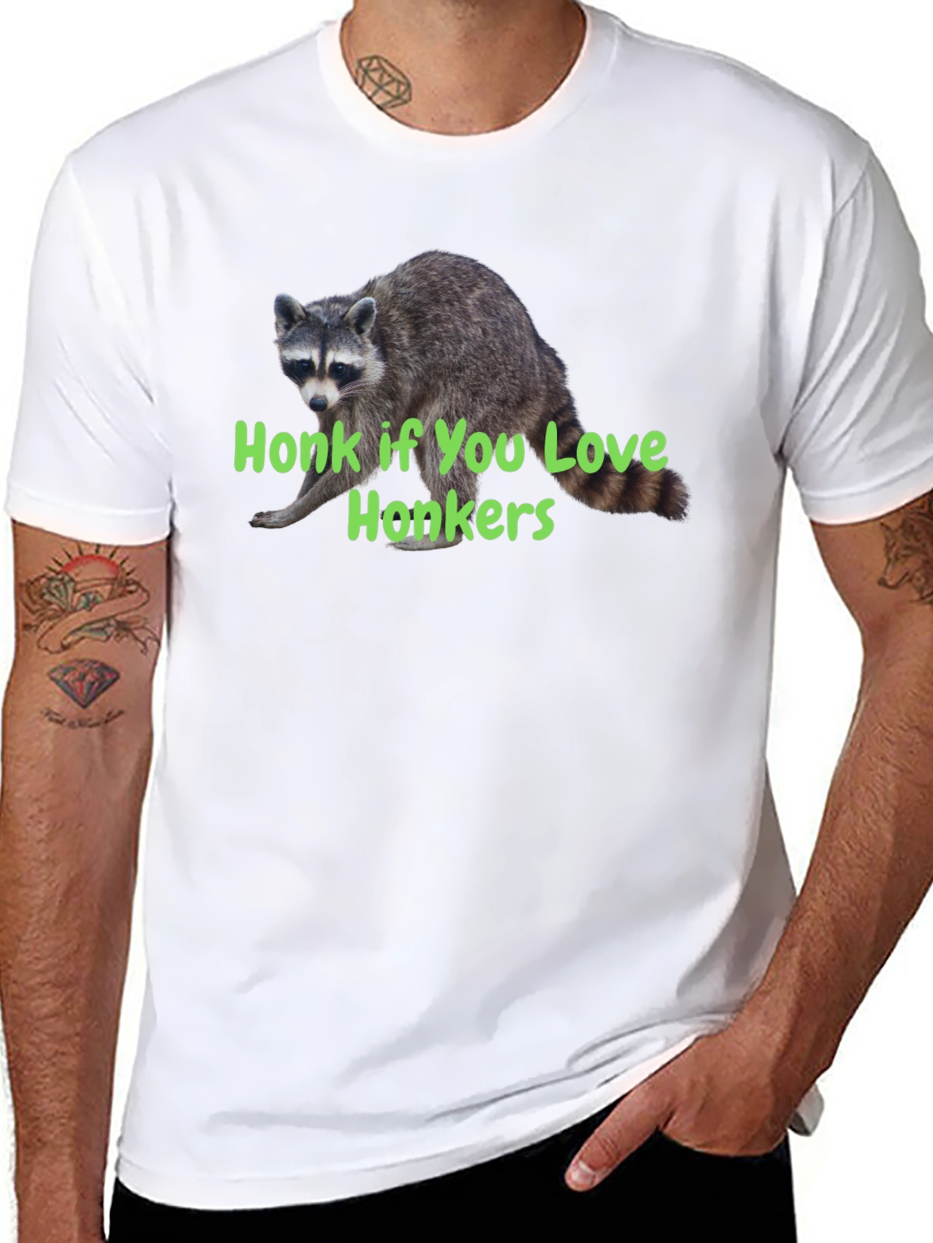 Honk If You Love Honkers Raccoon T-Shirt