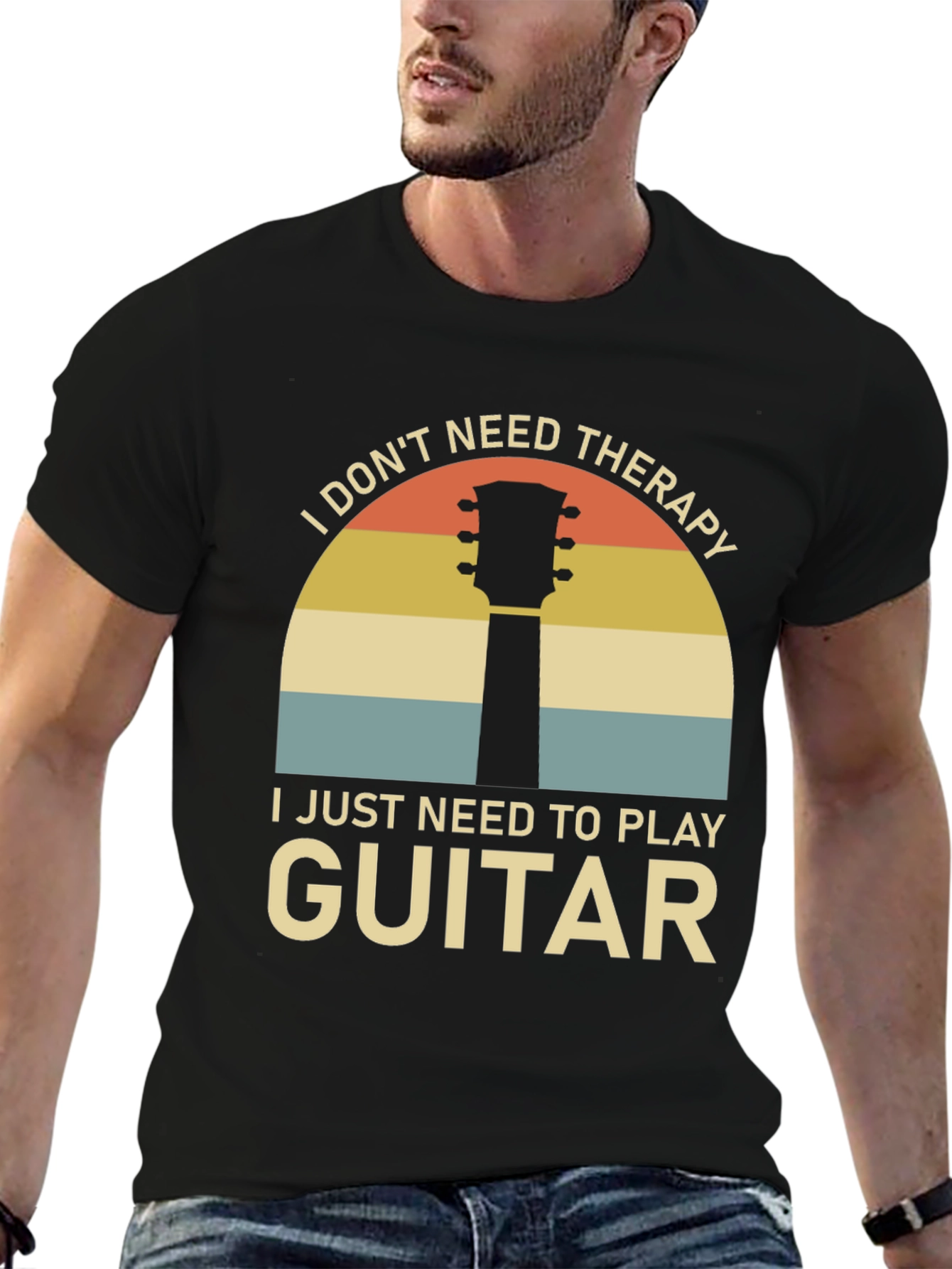 Guitar Therapy T-Shirt - Music Lover Tee