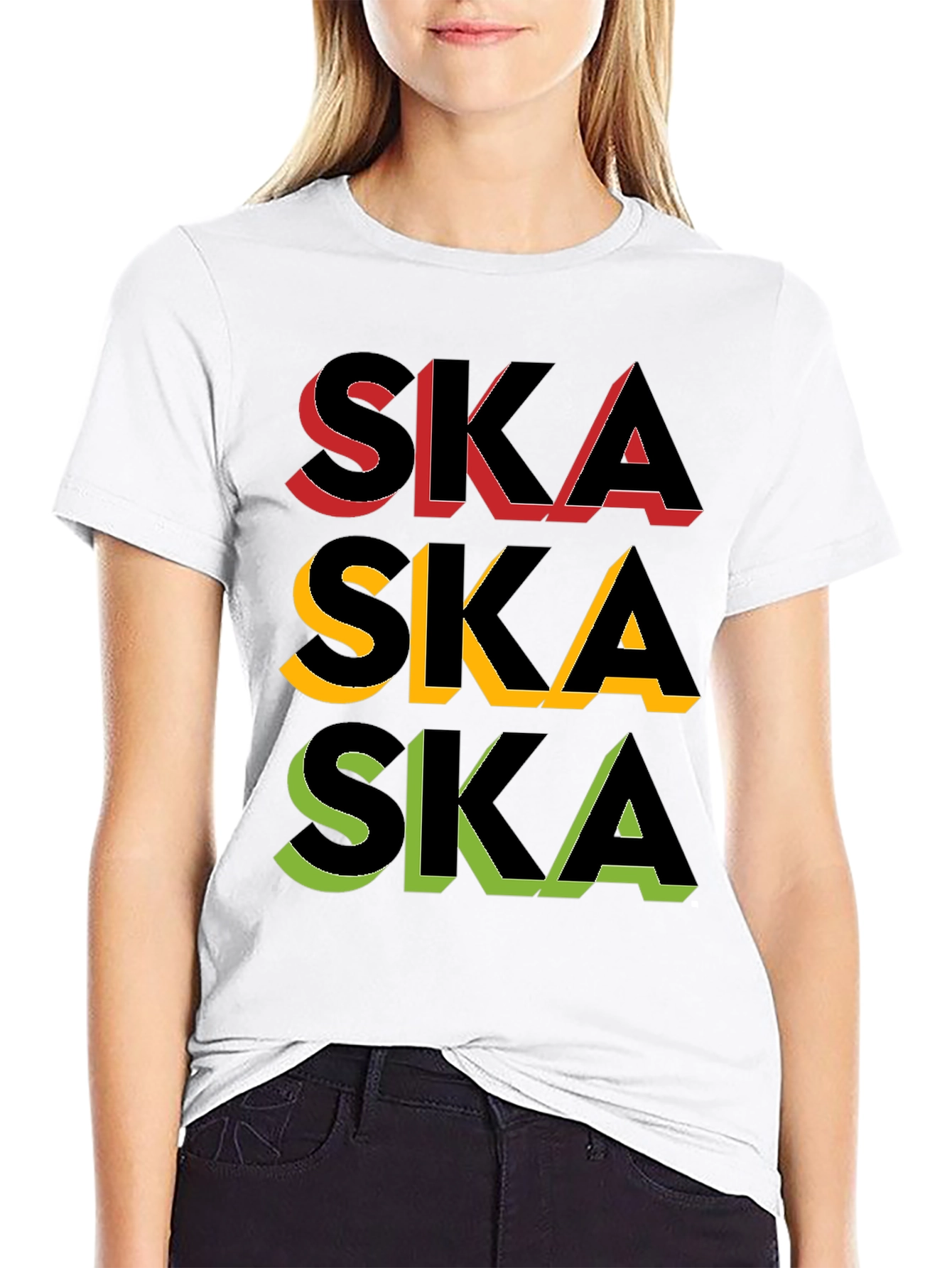 Rasta Ska Graphic Black T-Shirt