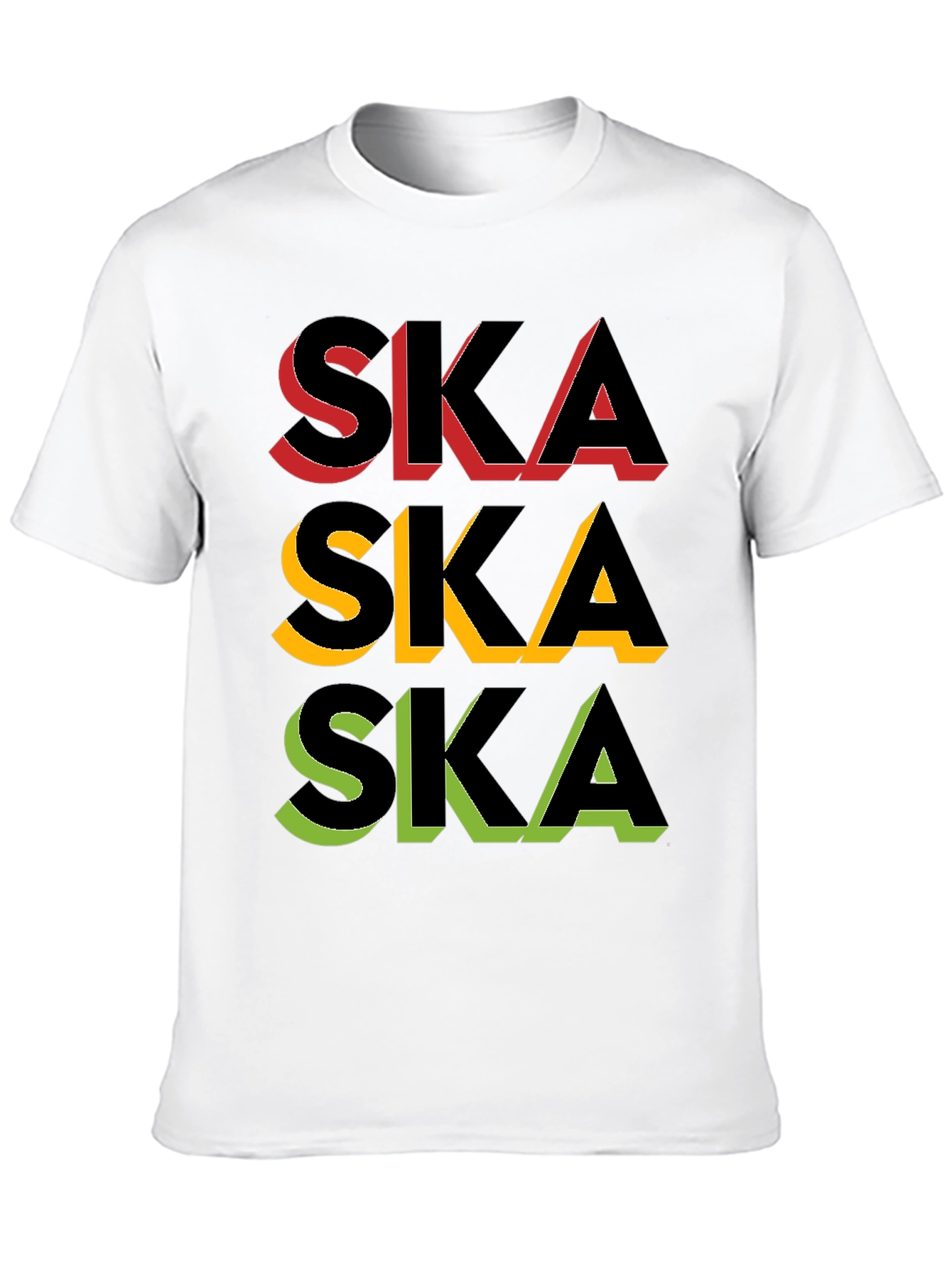Rasta Ska Graphic Black T-Shirt